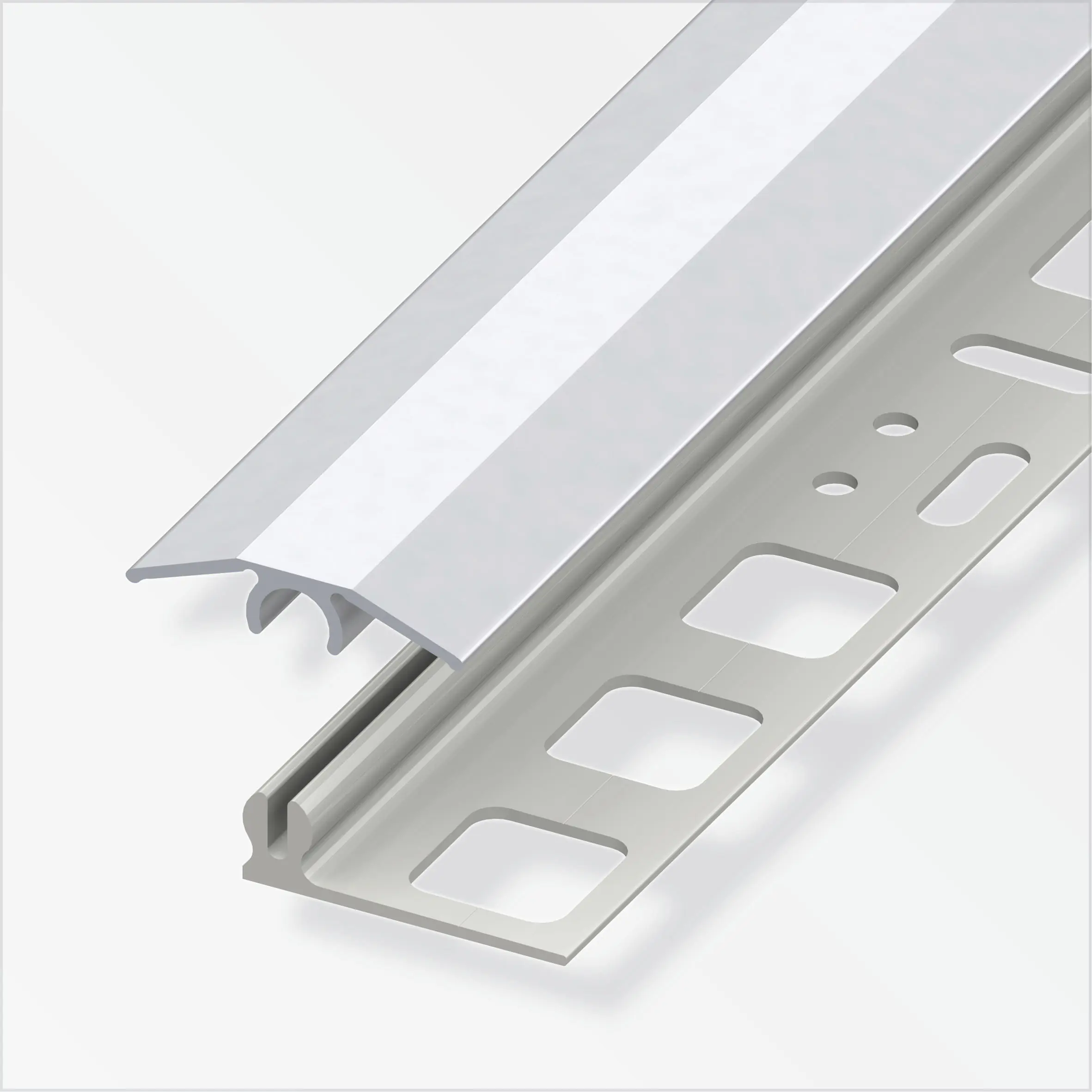 alfer Übergangs-Profil 1 m, 25 x 7 mm Aluminium eloxiert silber