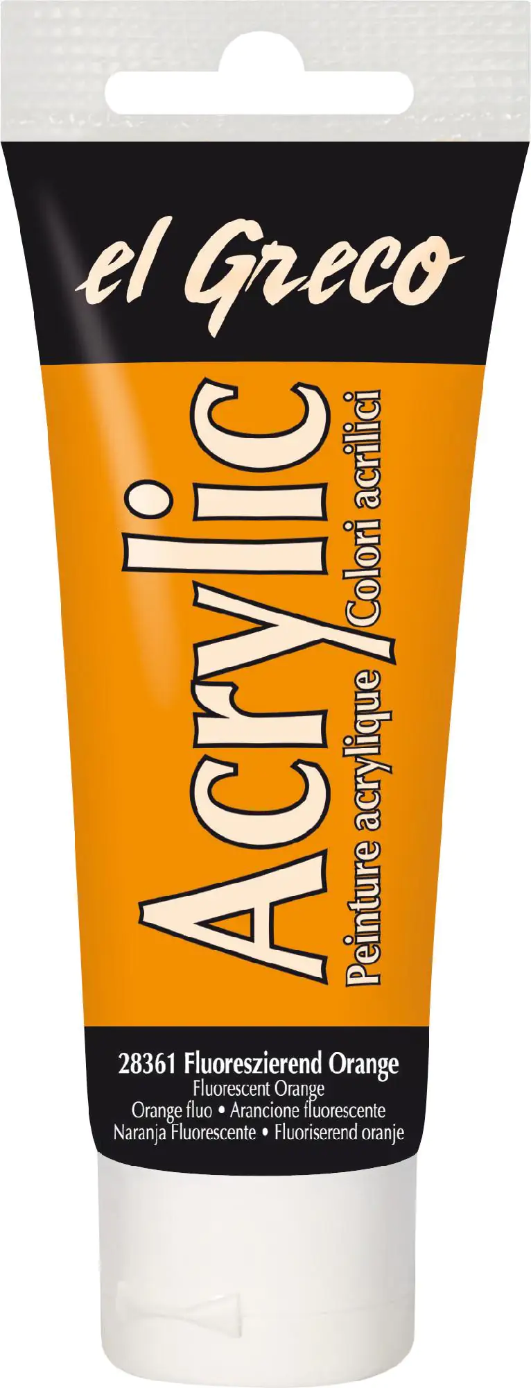 Kreul el Greco Acrylic Tube fluoreszierend orange 75 ml