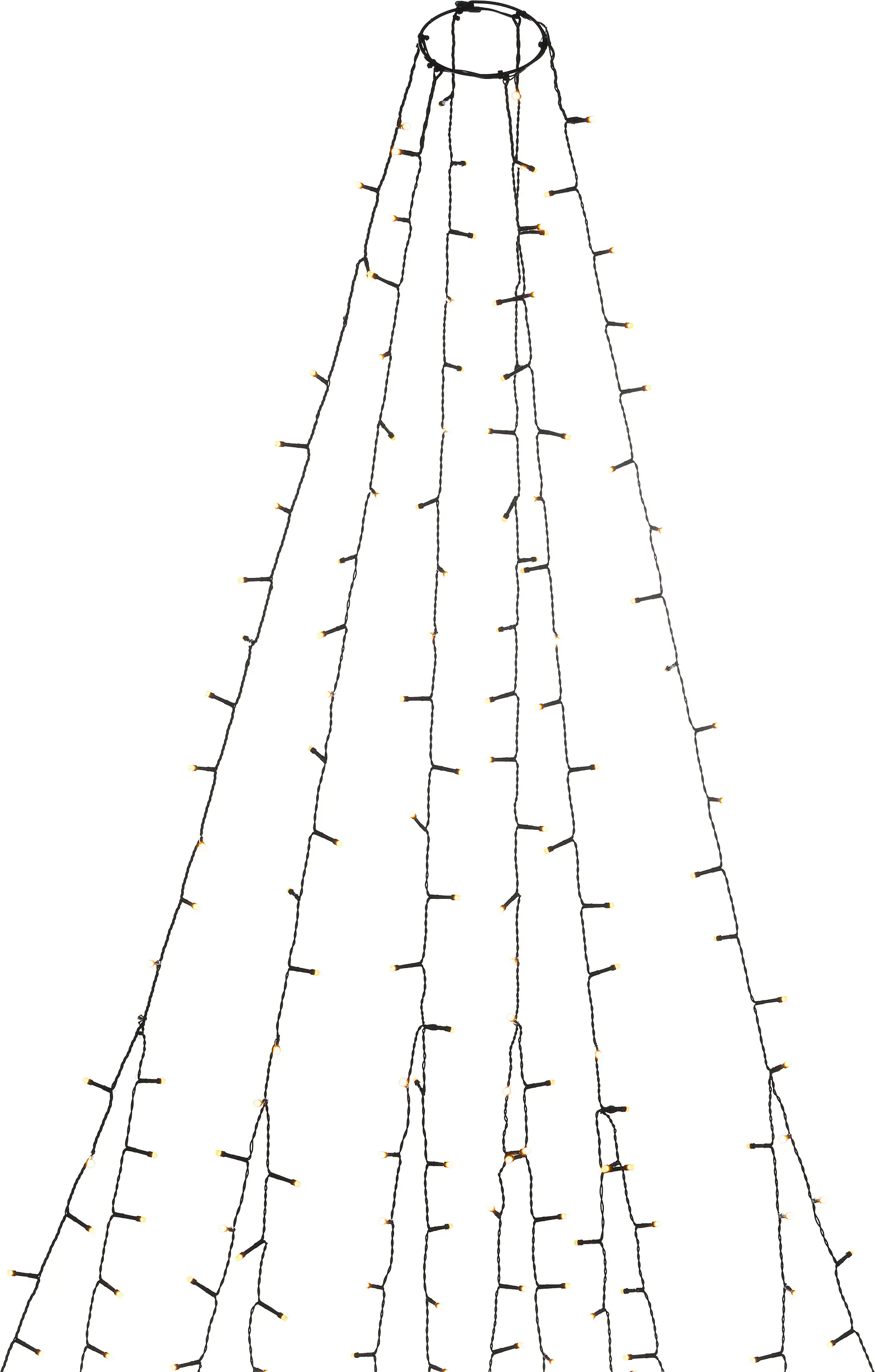 7318306660839_02 Konstsmide LED Baummantel 6 Stränge a 45 gefrostete Dioden 11,8 Meter