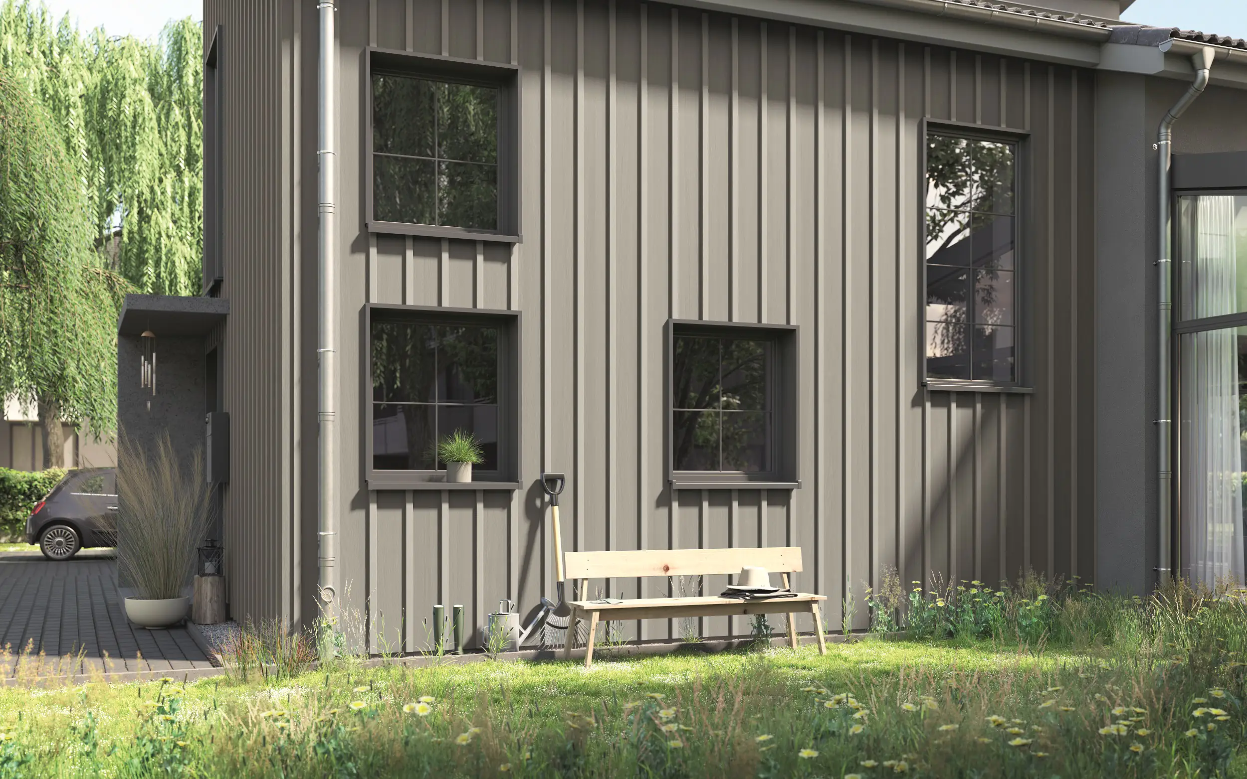 Alpina Wetterschutzfarbe 2,5 L steingrau Alpina Wetterschutzfarbe 2,5 L steingrau