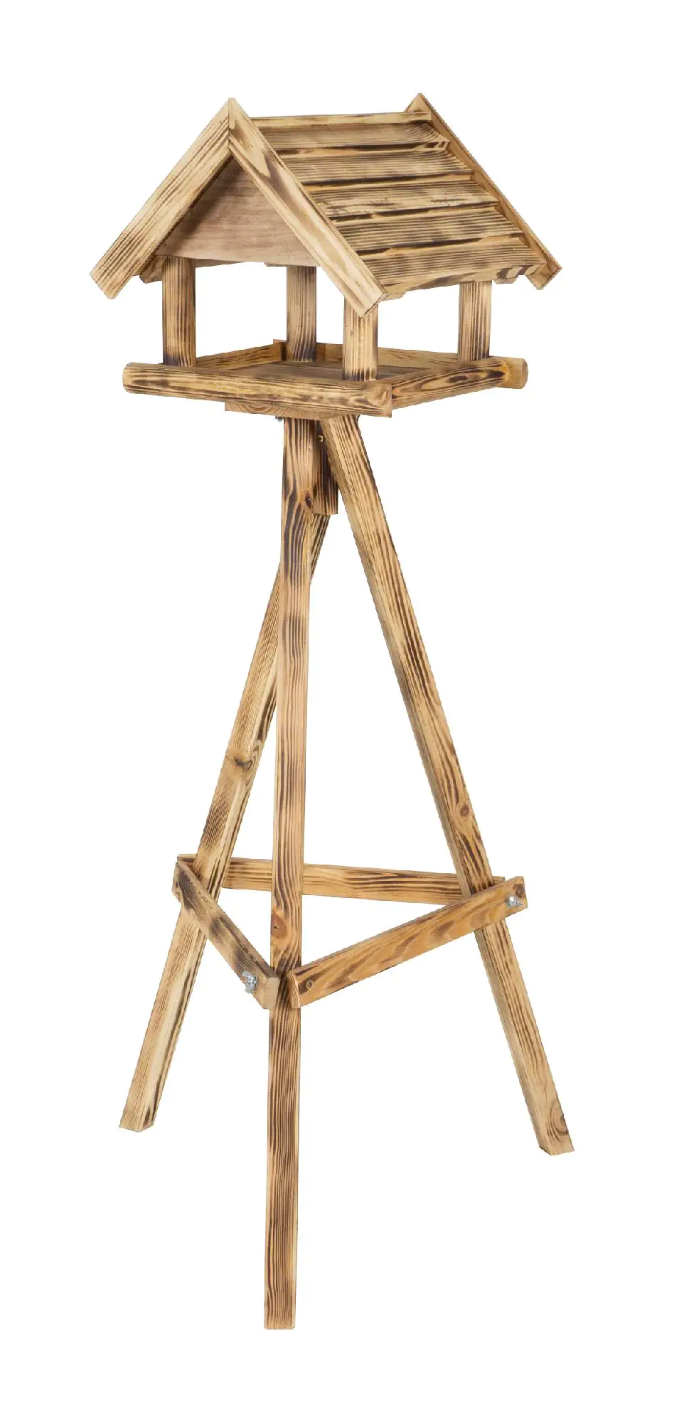 Patkar Vogelfutterhaus Engadin mit Ständer LxBxH: 39x39x34/134 cm Patkar Vogelfutterhaus Engadin mit Ständer LxBxH: 39x39x34/134 cm