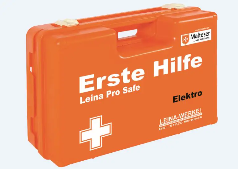 Leina Pro Safe Erste Hilfe Handwerk Elektro, inkl. Wandhalterung