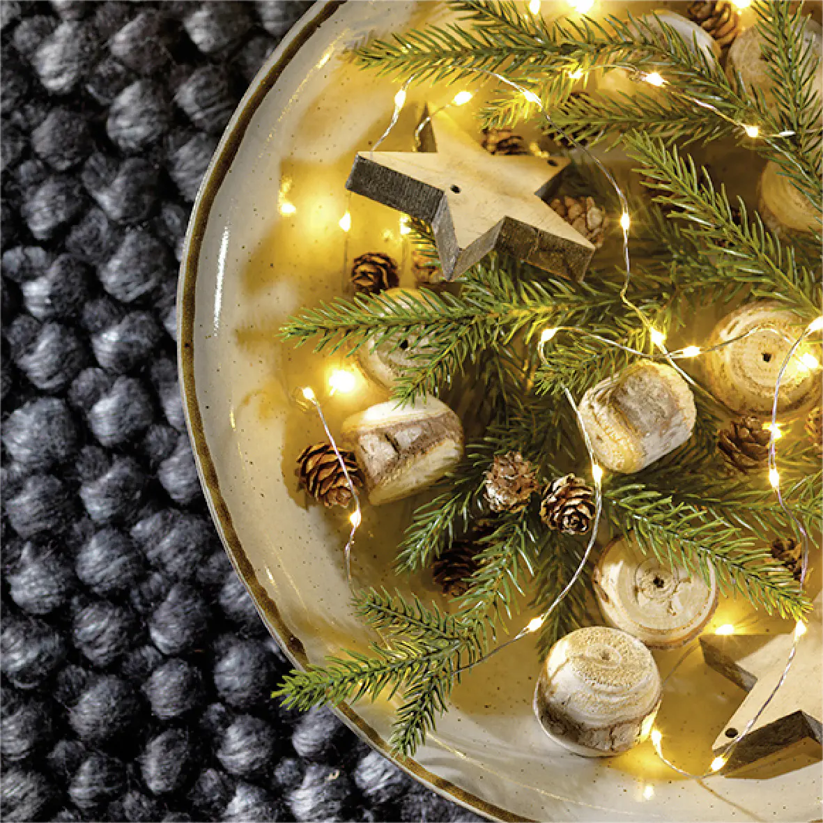 Kaemingk Micro LED Strangbeleuchtung Lichterkette mit 60 Lichter warmweiß