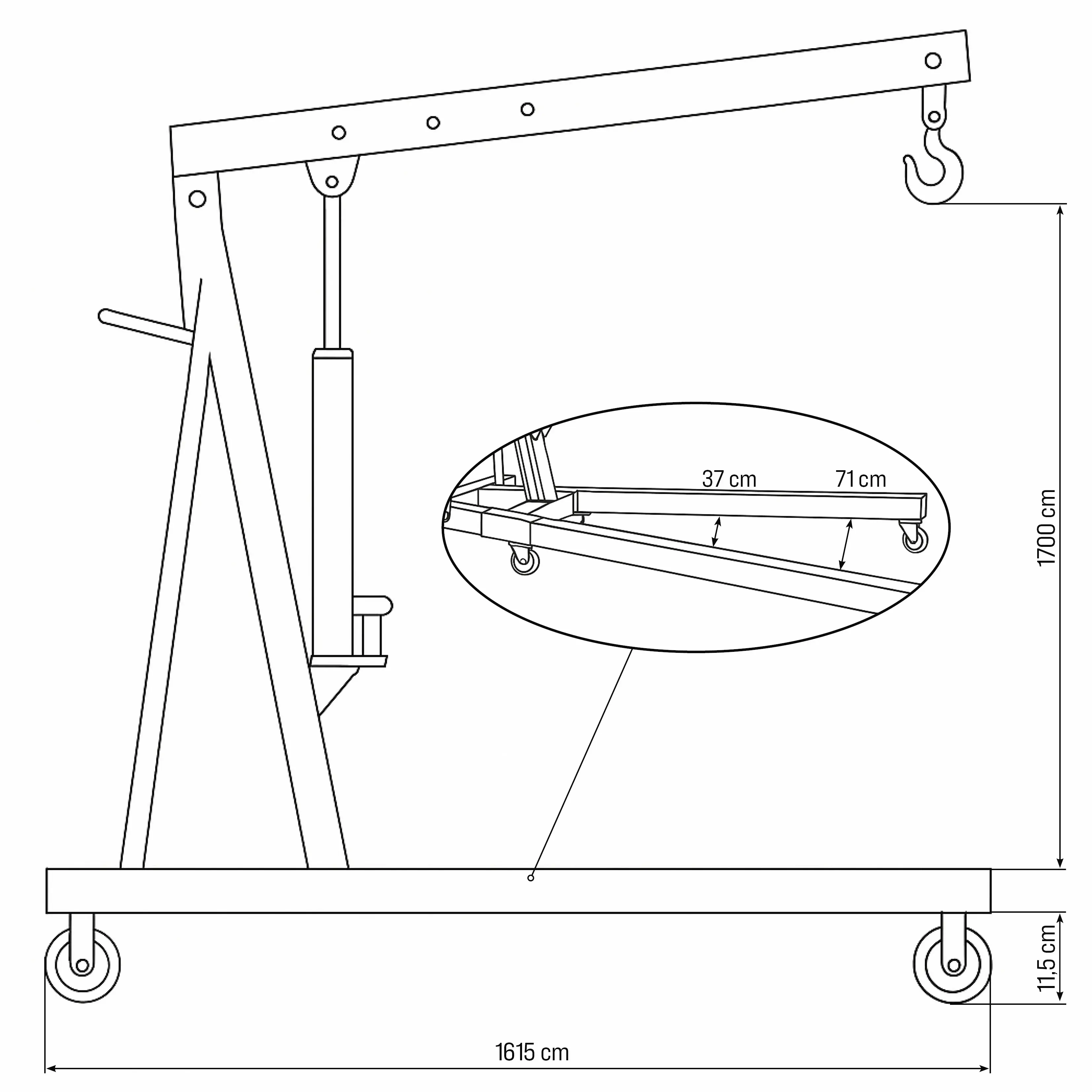 Güde Werkstattkran 1000.1 kg