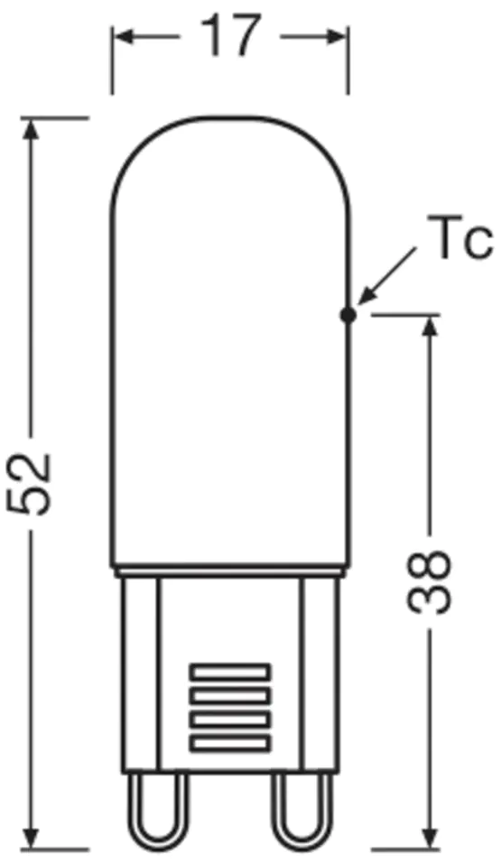 Osram LED  Stiftsockellampe Pin30 G9 2,6 W warmweiß