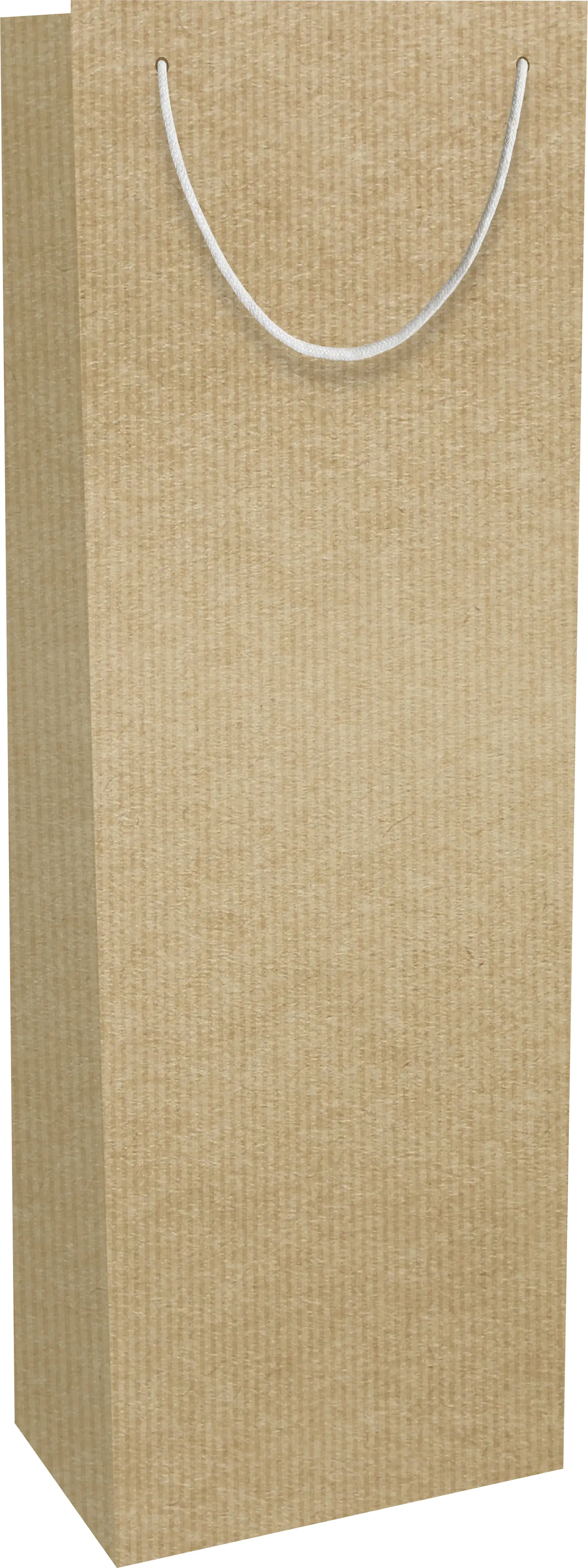 Braun & Company Flaschentasche Uni Kraftpapier 12 x 36 x 10 cm