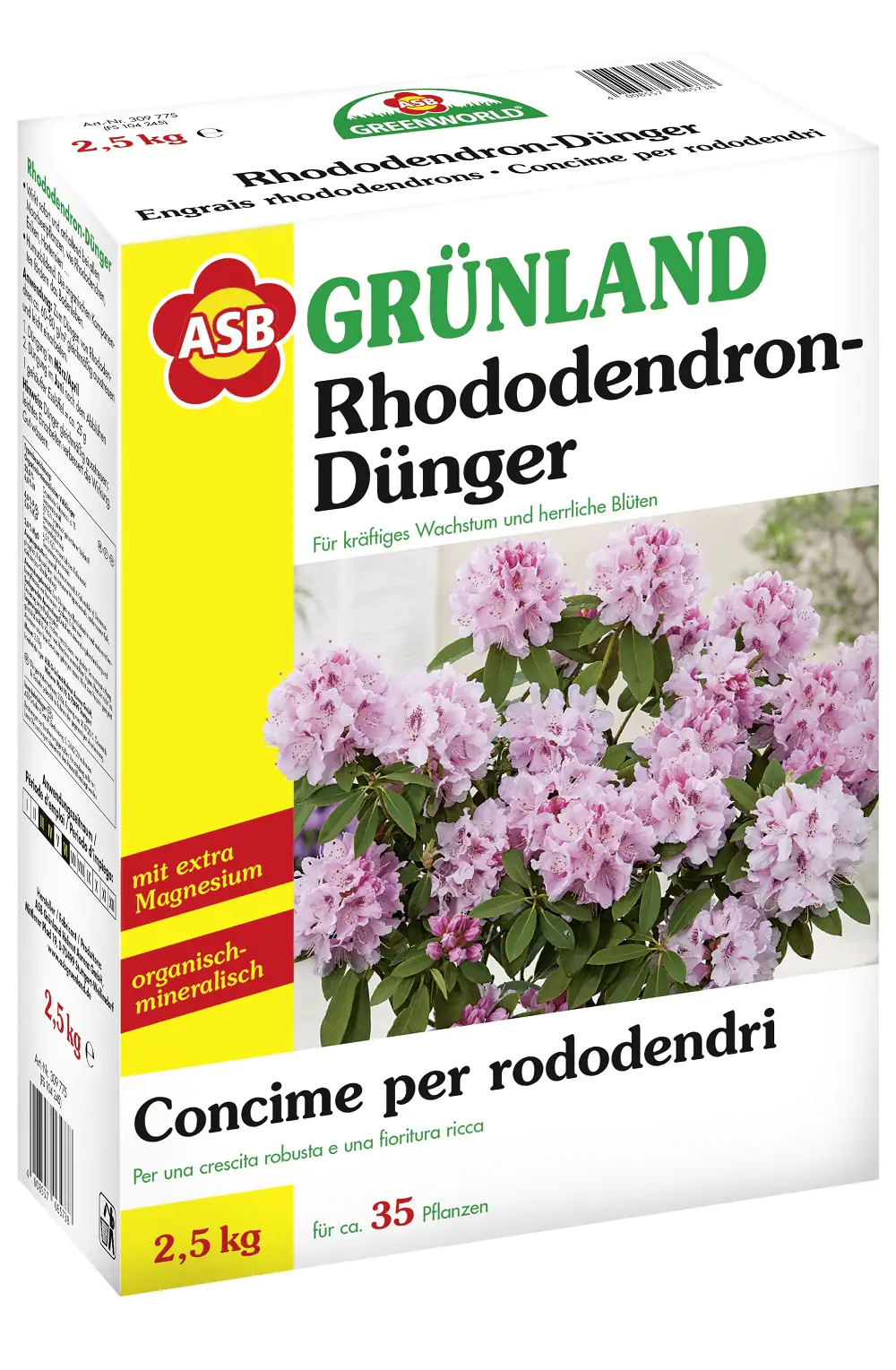 ASB Greenworld Spezial-Rhododendrondünger 2,5 kg ASB Greenworld Spezial-Rhododendrondünger 2,5 kg