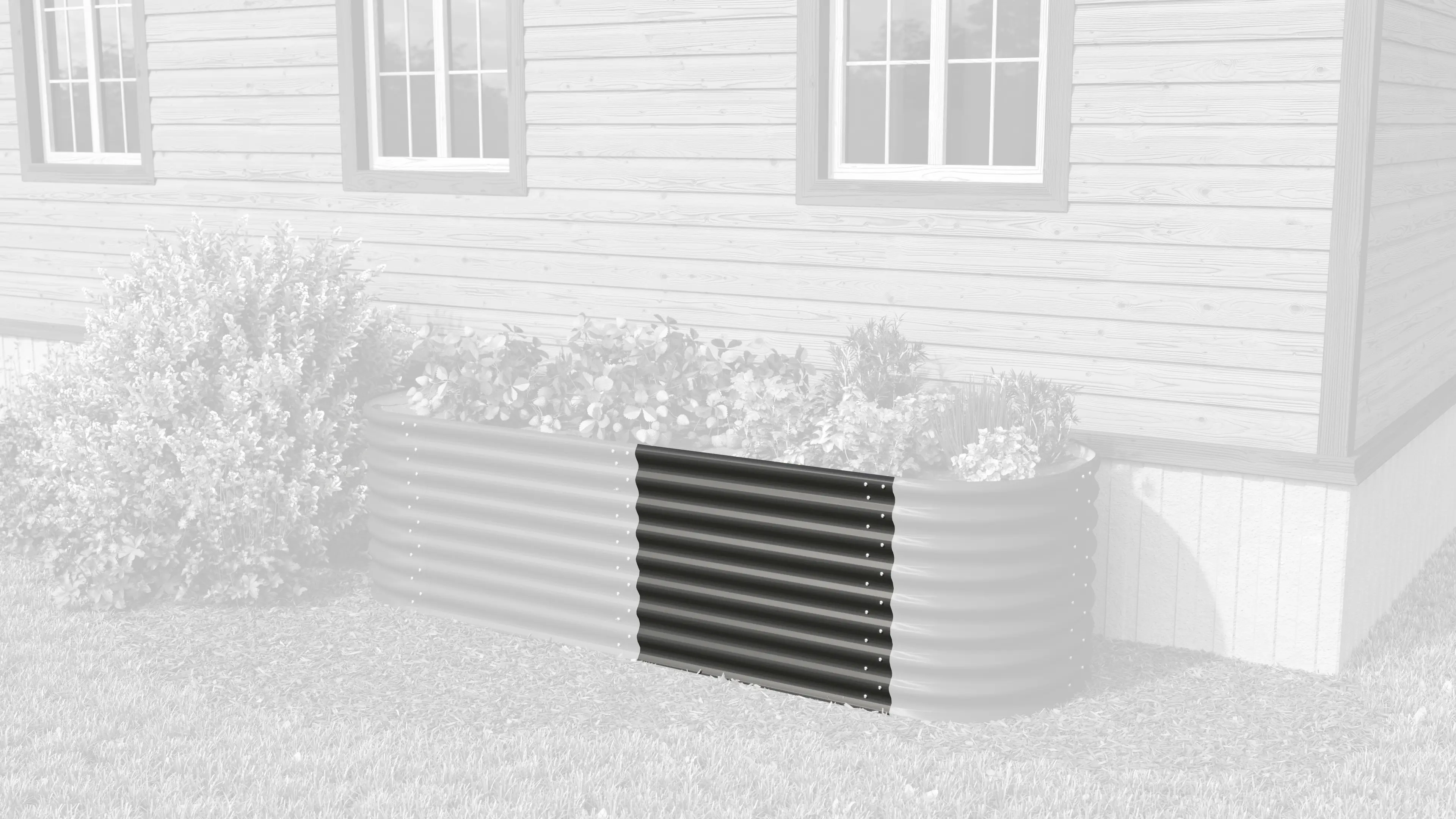 Vitavia Erweiterung Stretched zu Hochbeet 630 80 x 63 cm schwarz