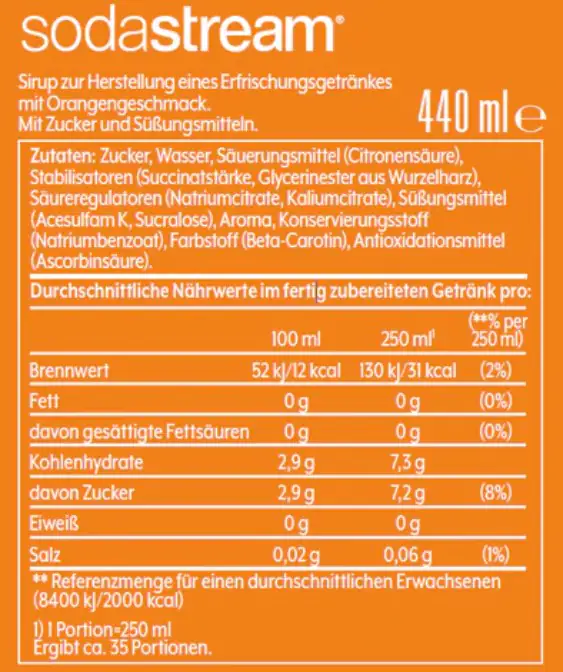 Sodastream Sirup Mirinda 440 ml