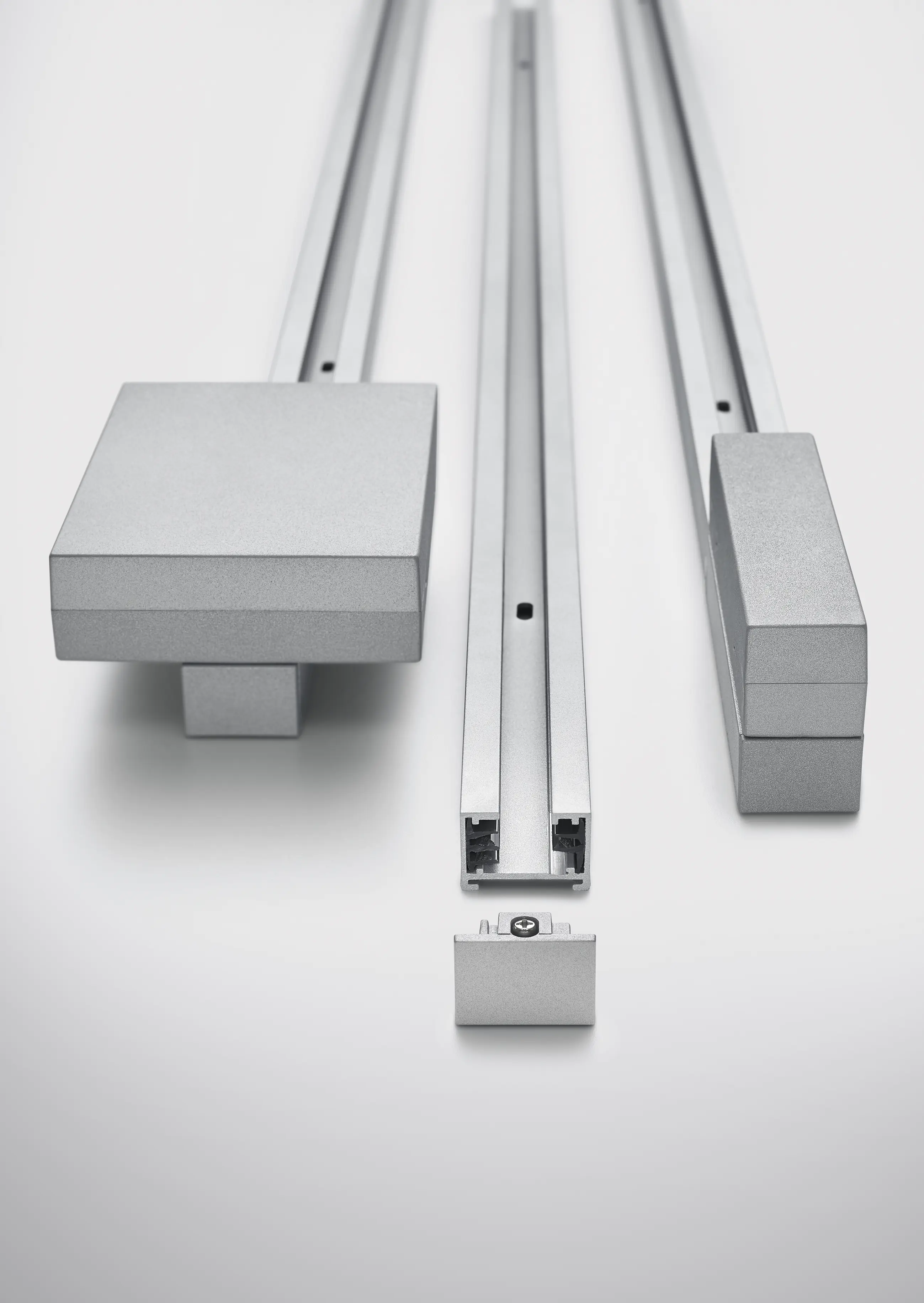 Trio Leuchten Schiene DUOline 100 cm titanfarbig
