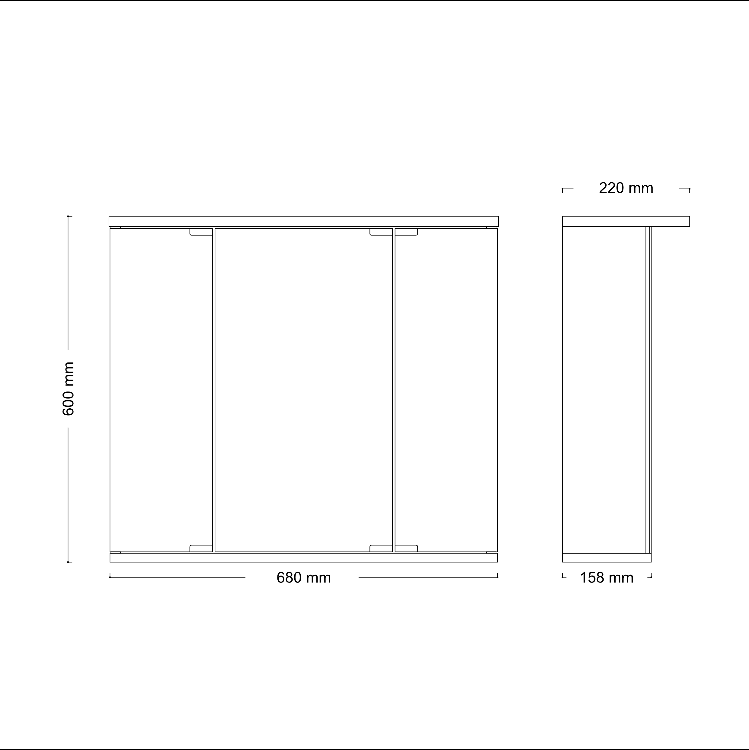 Jokey Spiegelschrank Funa LED weiß, mit Beleuchtung Jokey Spiegelschrank Funa LED weiß, mit Beleuchtung
