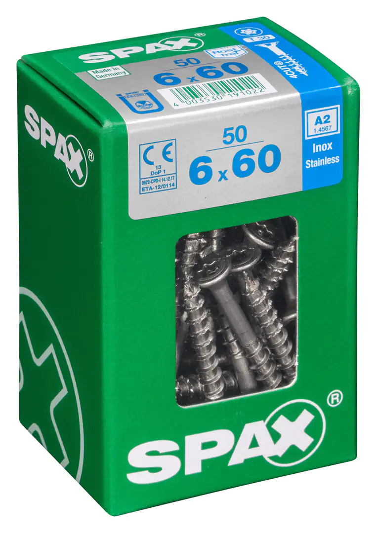 Spax Universalschrauben 6.0 x 60 mm TX 30 - 50 Stk.