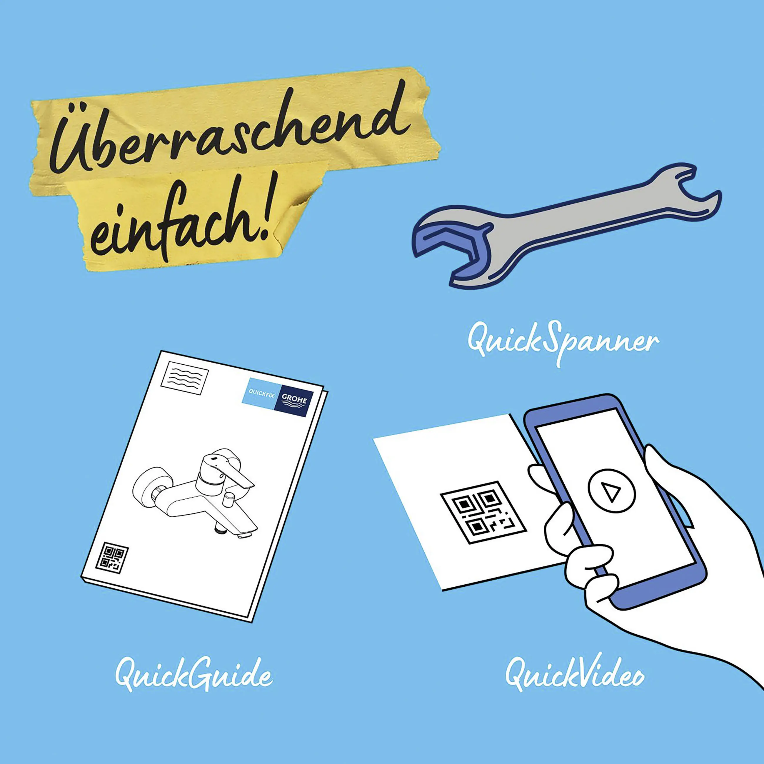 Grohe Quickfix Start Brausearmatur verchromt