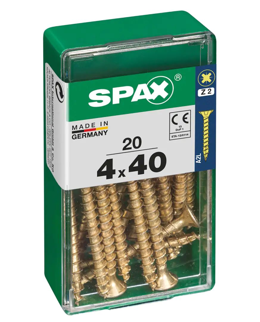 Spax Universalschrauben 4.0 x 40 mm PZ 2 - 20 Stk.