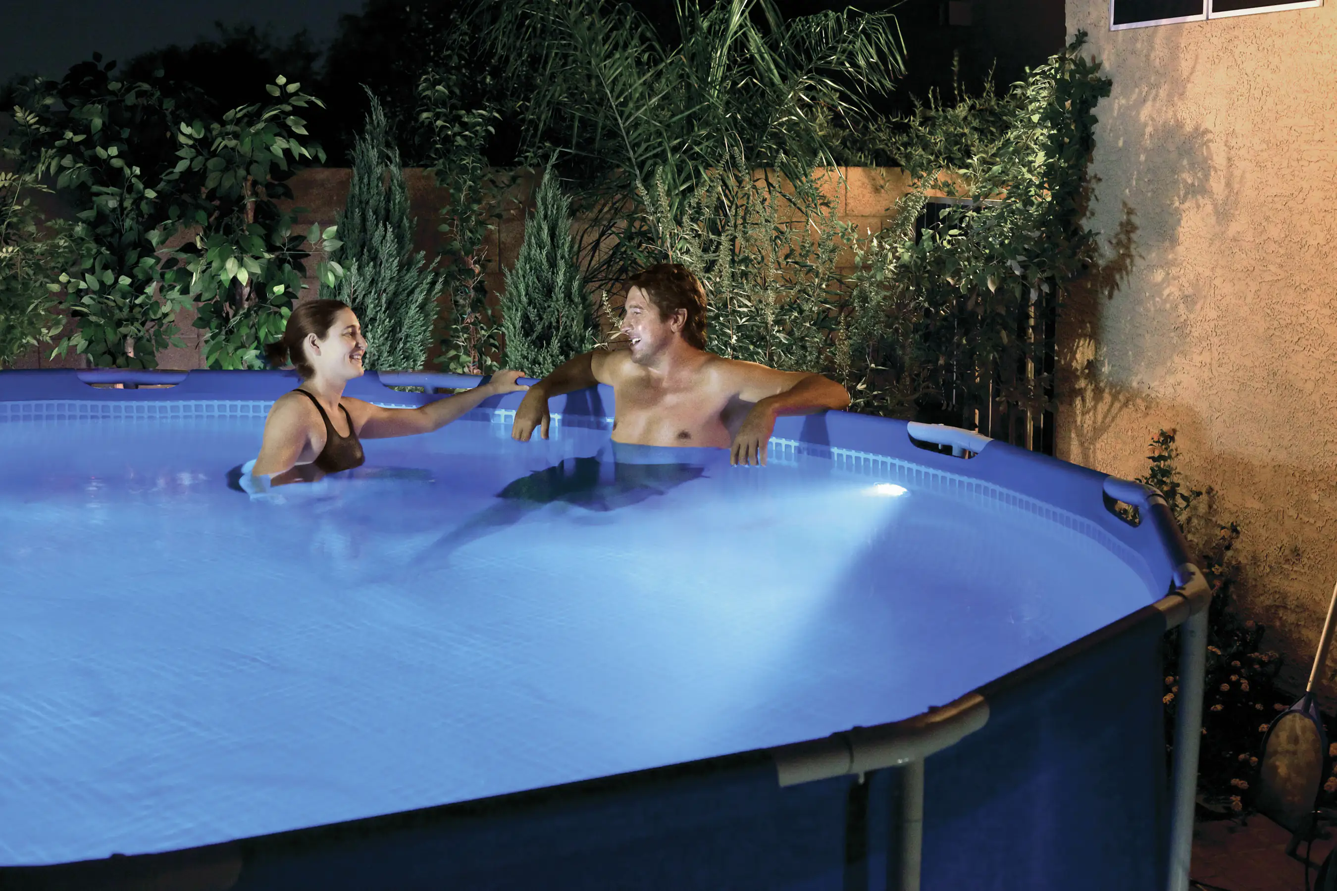 9008748996754_1426152 Steinbach LED-Poolbeleuchtung mit Fernbedienung, Ø 15 cm