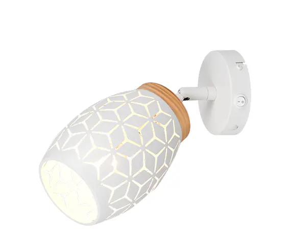 Trio Wandlampe 1er Spot Spot Bidar Ø 12 x 27 cm weiß matt