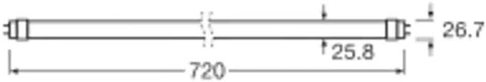 Osram LED Röhre 72 cm G13 7 W neutralweiß Osram LED Röhre 72 cm G13 7 W neutralweiß