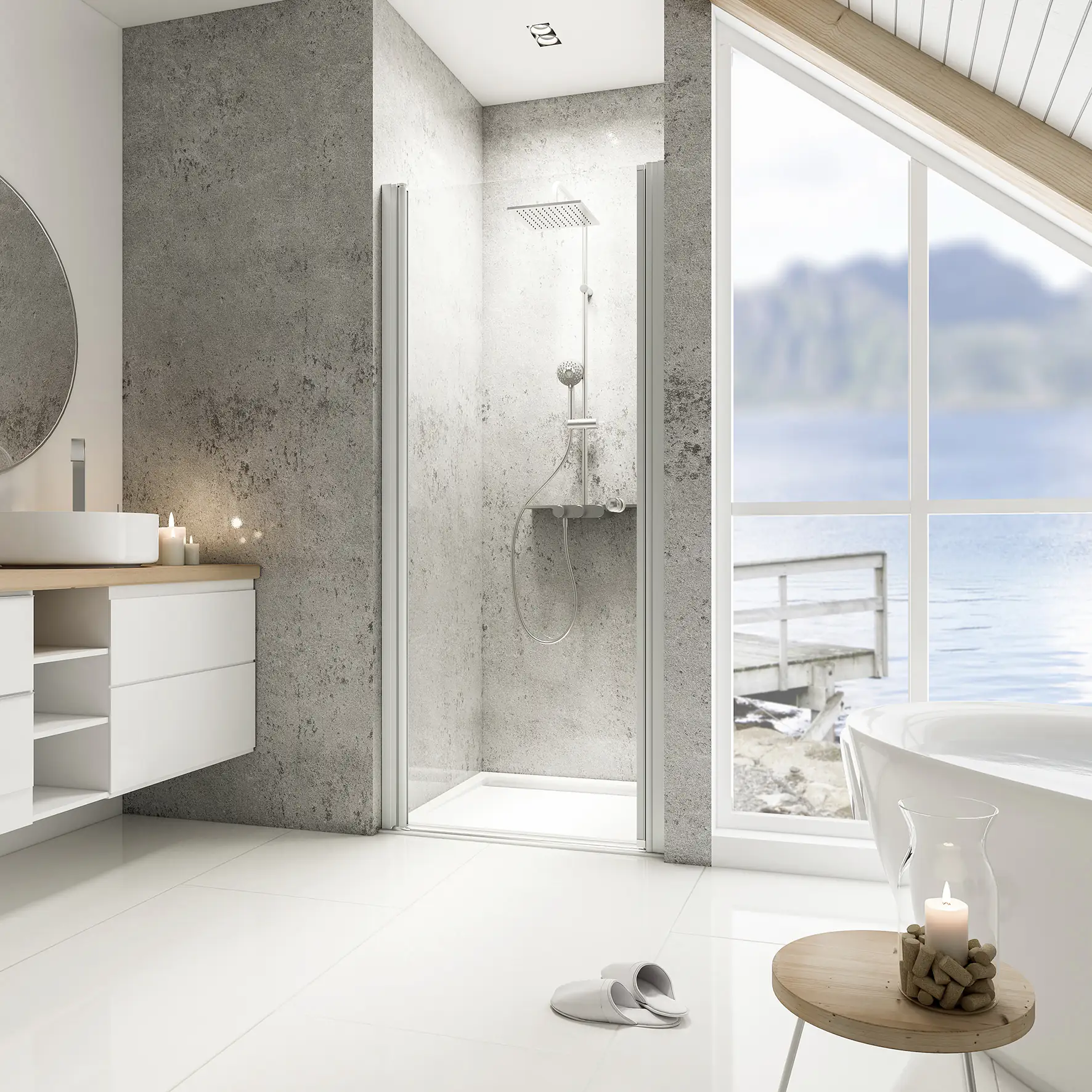 Schulte Nische Drehtür 90 x 200 cm Garant