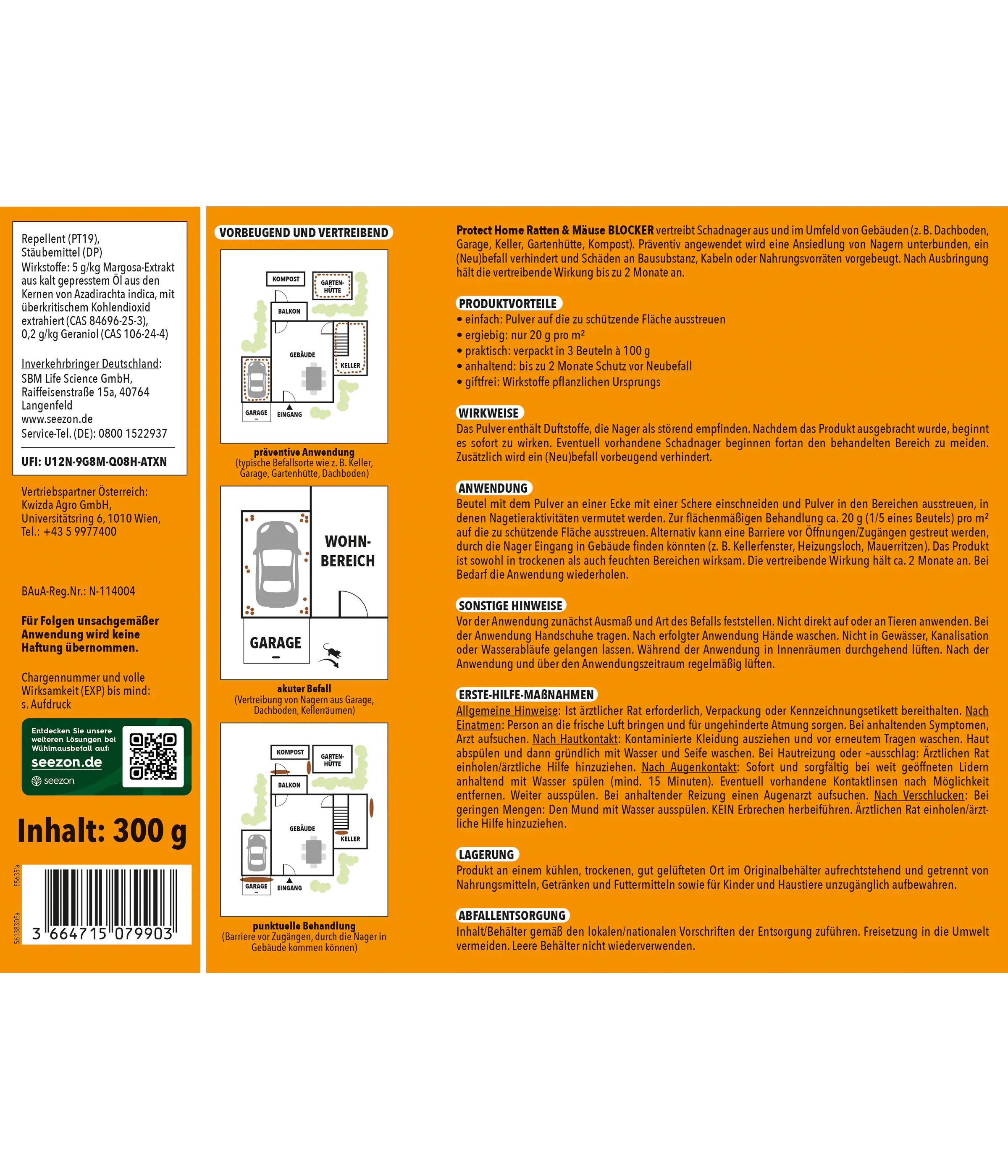 Protect Home Ratten & Mäuse Blocker 300 g