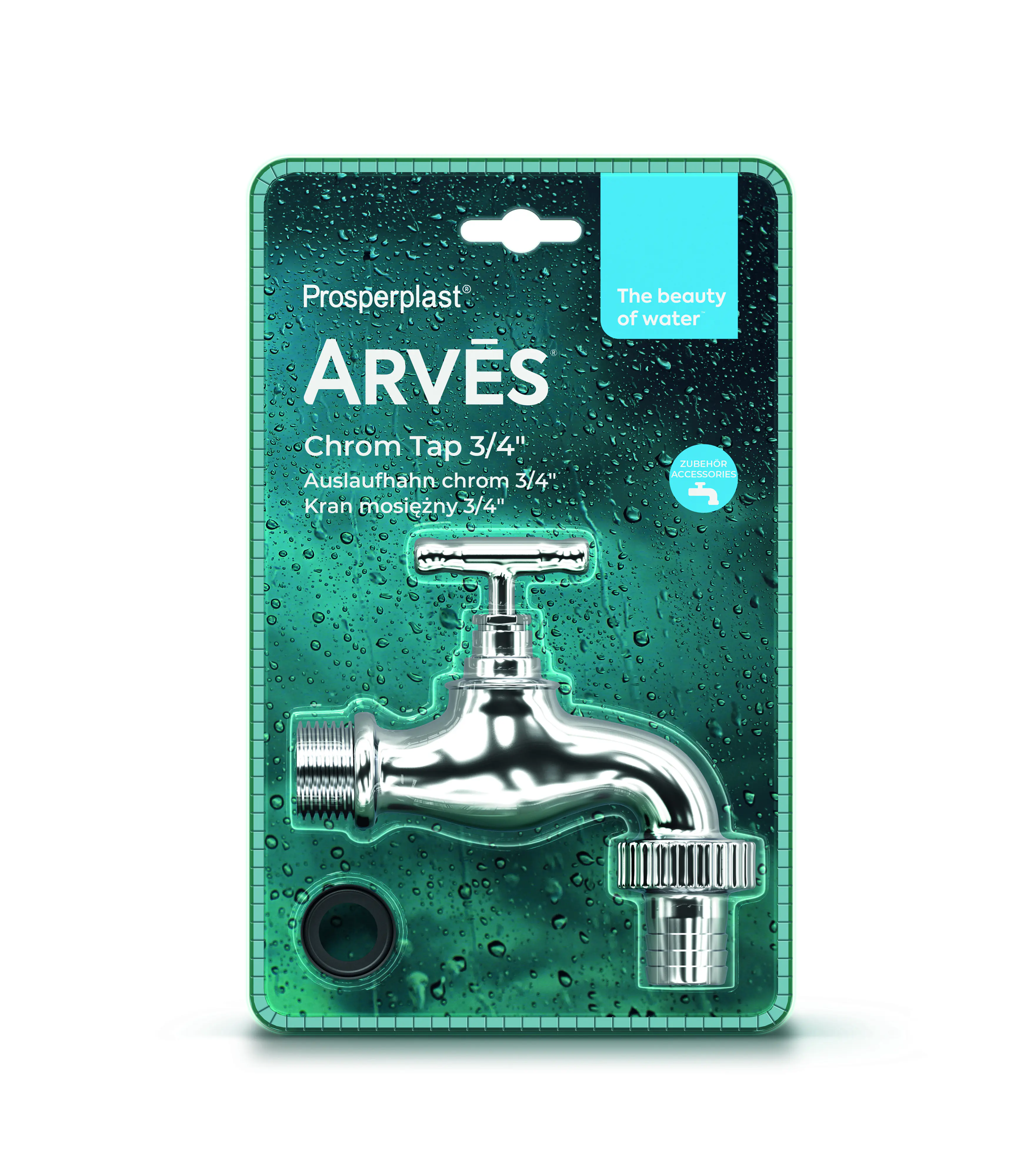 Arves Auslaufhahn 3/4'' (19 mm) Chrom