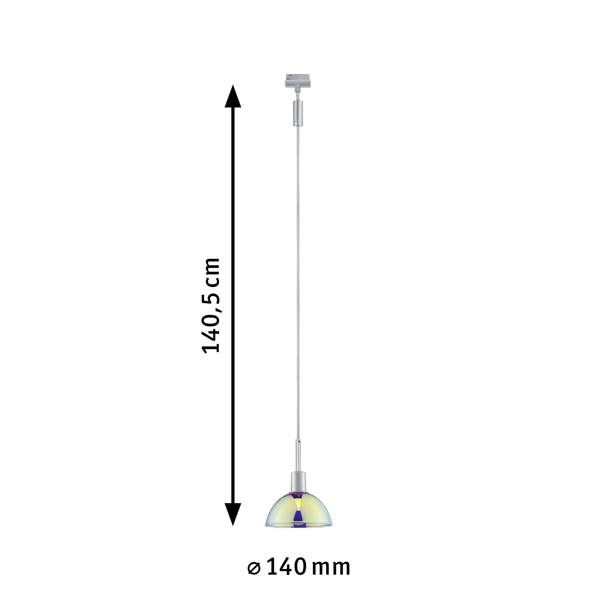 Paulmann URail Pendel Sarrasani Chrom matt