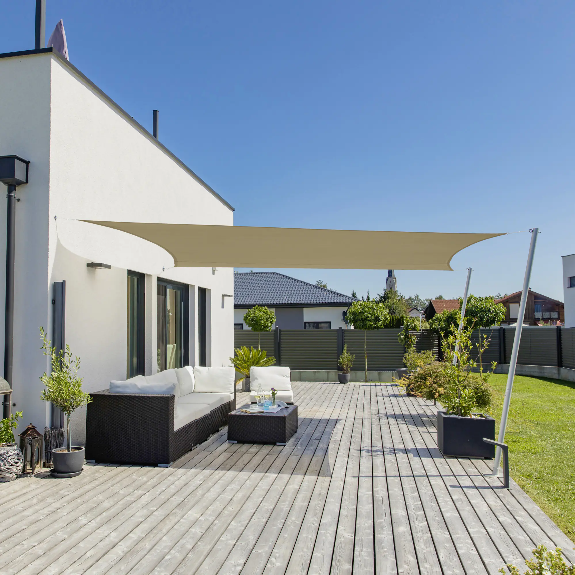 Windhager Sonnensegel Cannes taupe 3 x 4 m