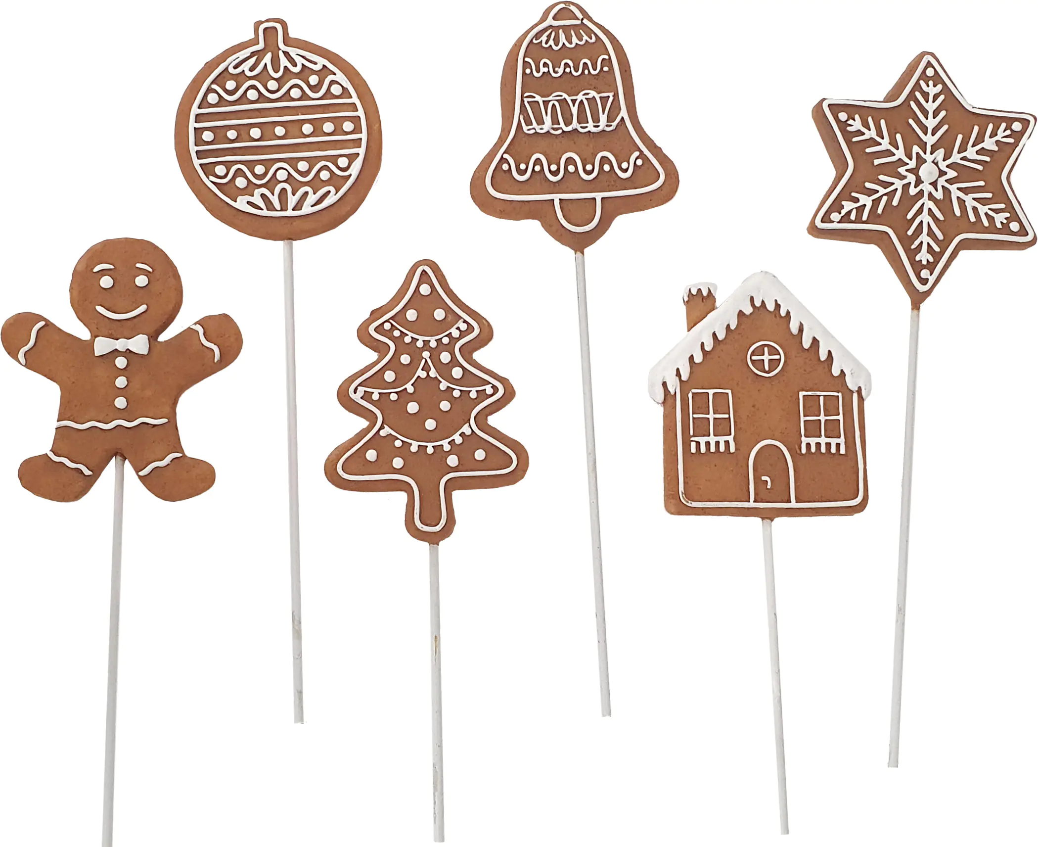 Figur Pfefferkuchen-Stecker 20 x 6 x 1 cm braun Figur Pfefferkuchen-Stecker 20 x 6 x 1 cm braun