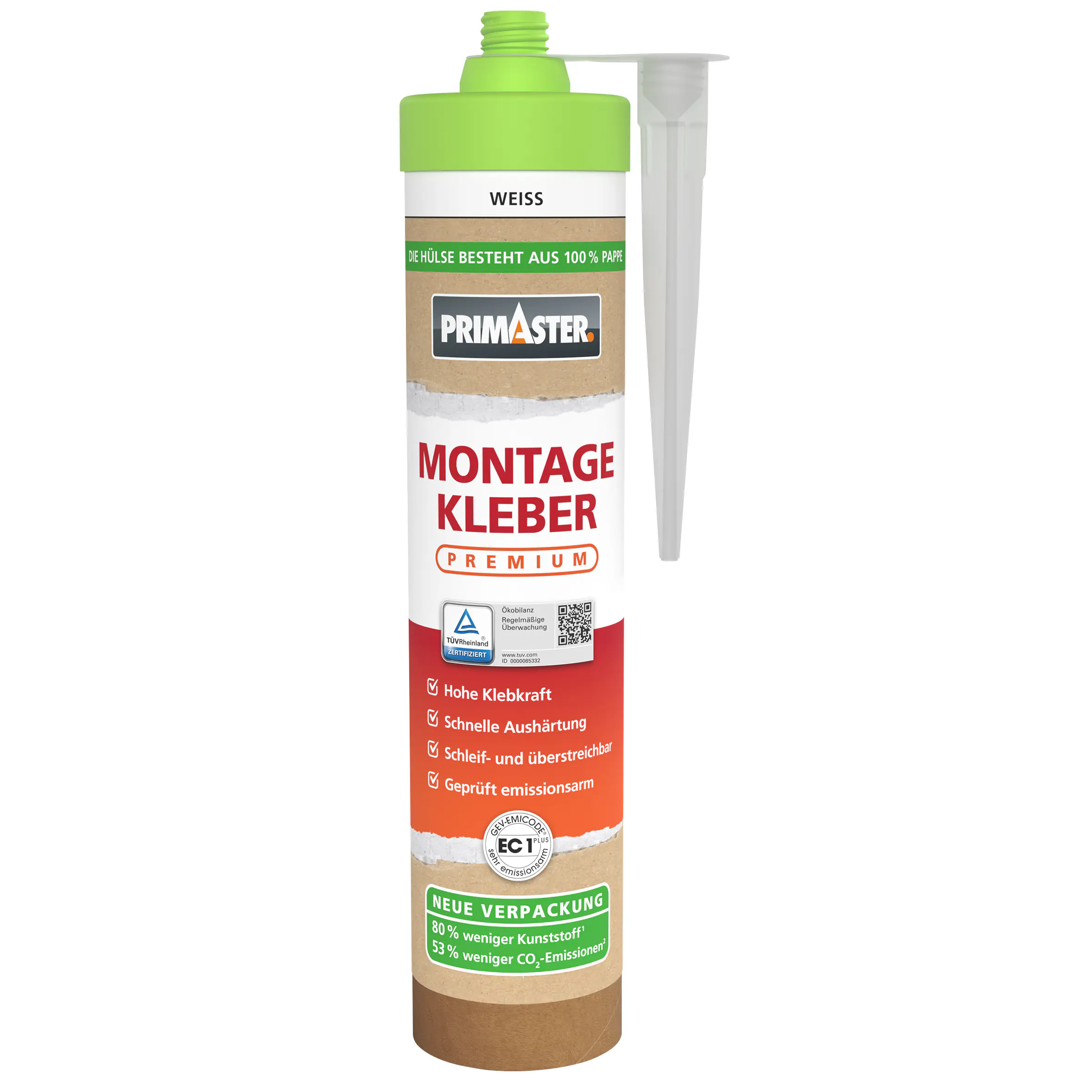PRIMASTER Montage Kleber Premium weiß 405 g  PRIMASTER Montage Kleber Premium weiß 405 g