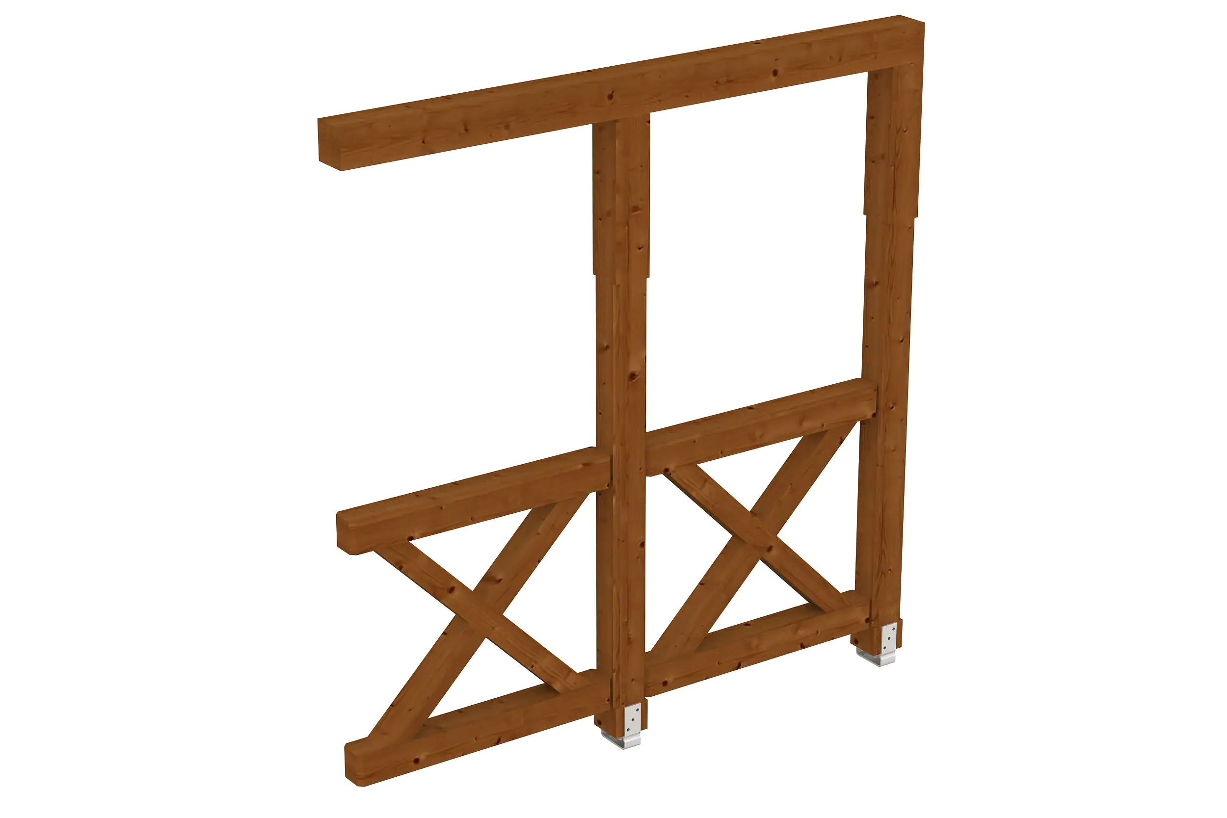 SKAN HOLZ Seitenwand Andreaskreuz 205 x 210 cm Douglasie