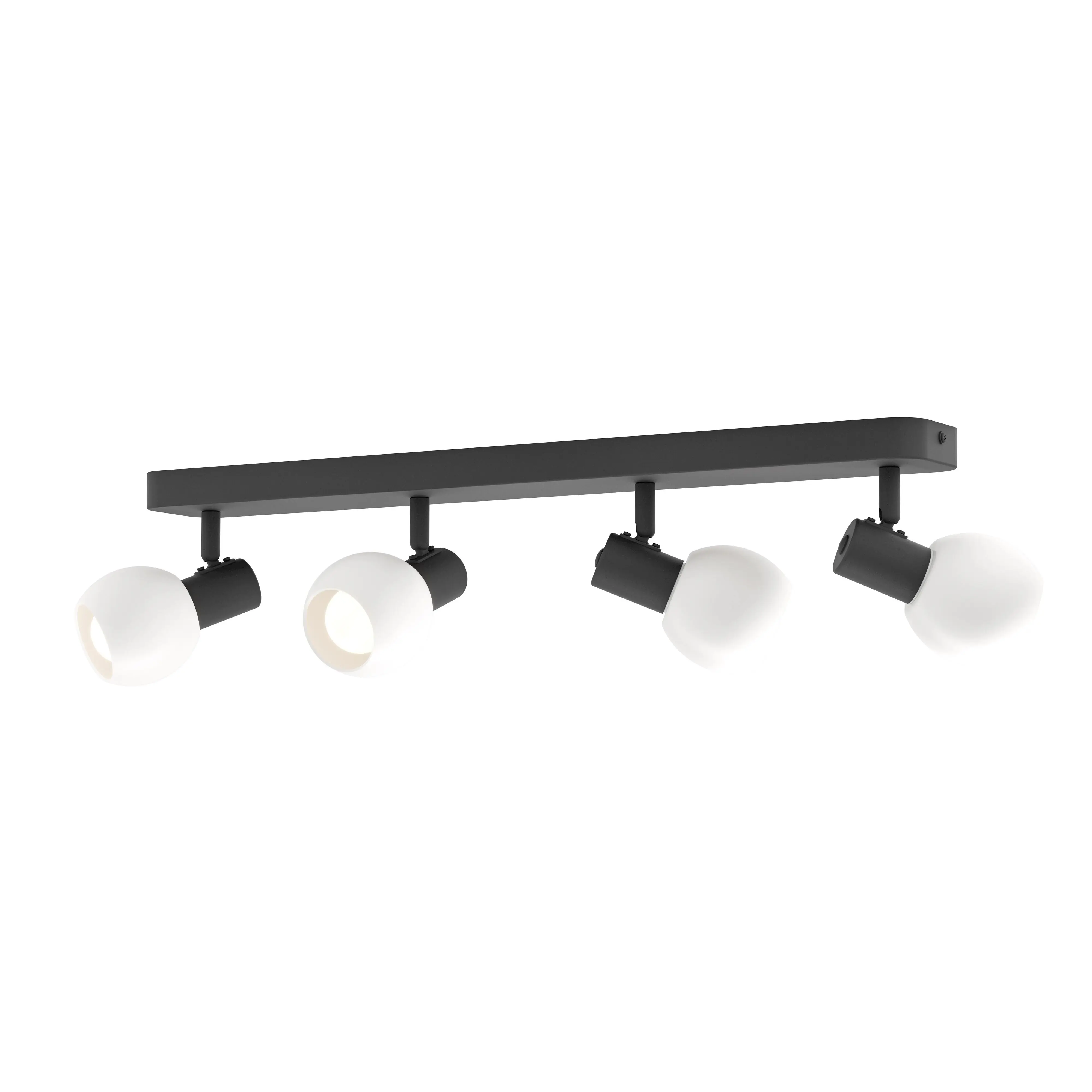 Eglo Deckenstrahler Balken Castellazo schwarz/opal 4er E14