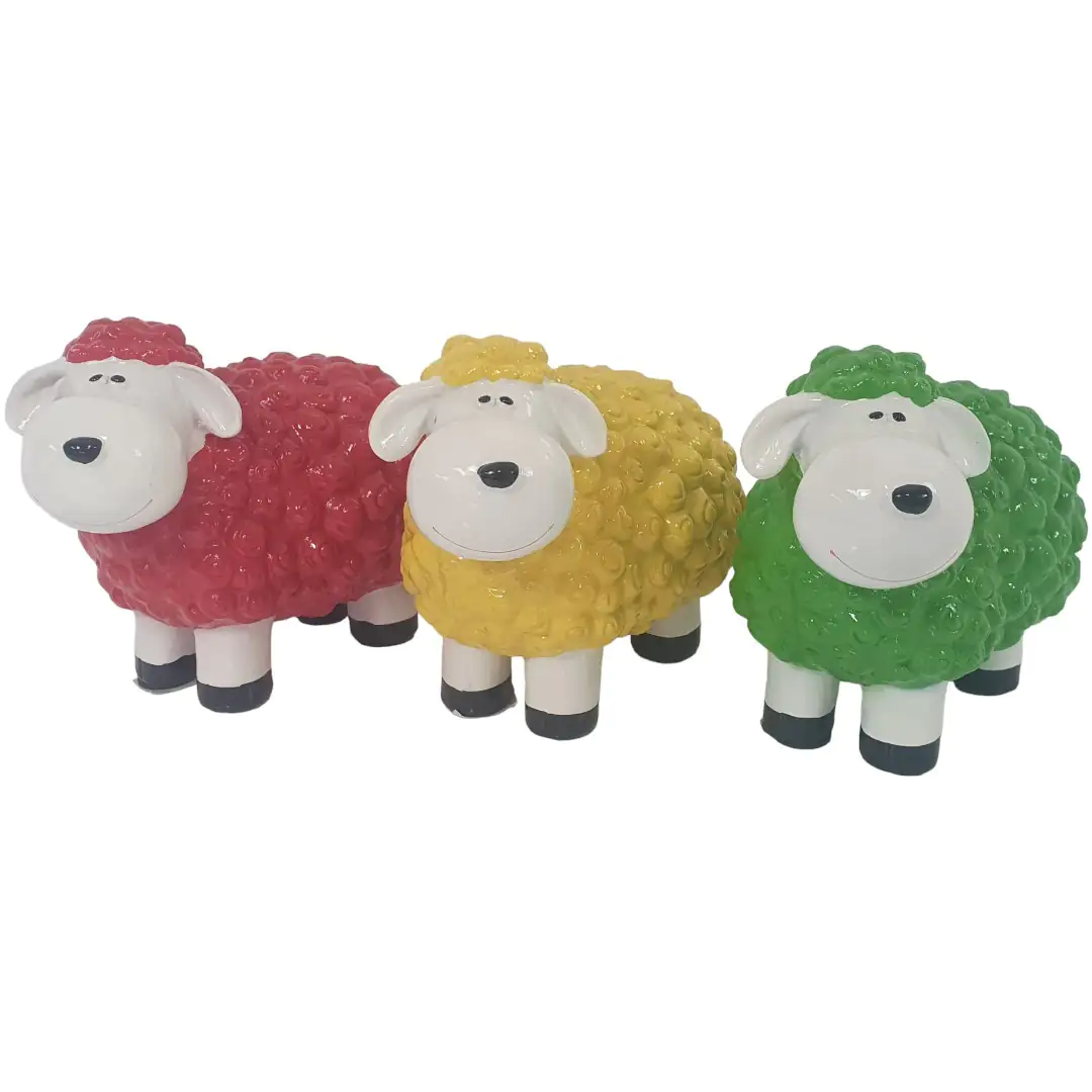 Dekofigur Schaf 15 x 20 x 11 cm bunt Dekofigur Schaf 15 x 20 x 11 cm bunt