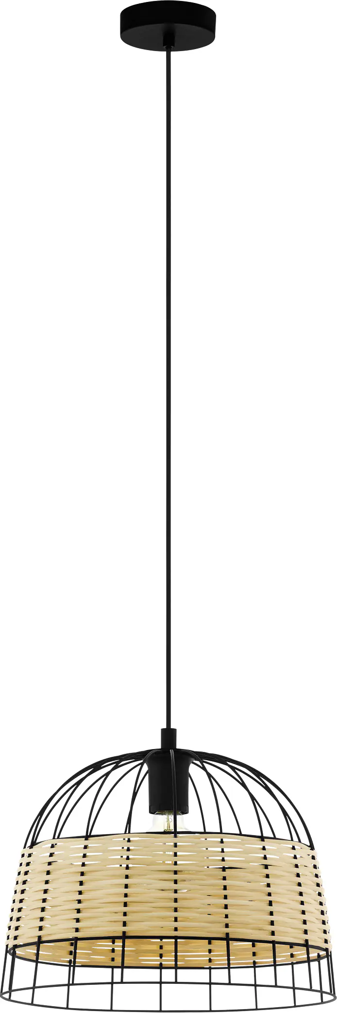 Eglo Pendelleuchte Anwick natur Ø 37 cm E27, max. 60 W Eglo Pendelleuchte Anwick natur Ø 37 cm E27, max. 60 W