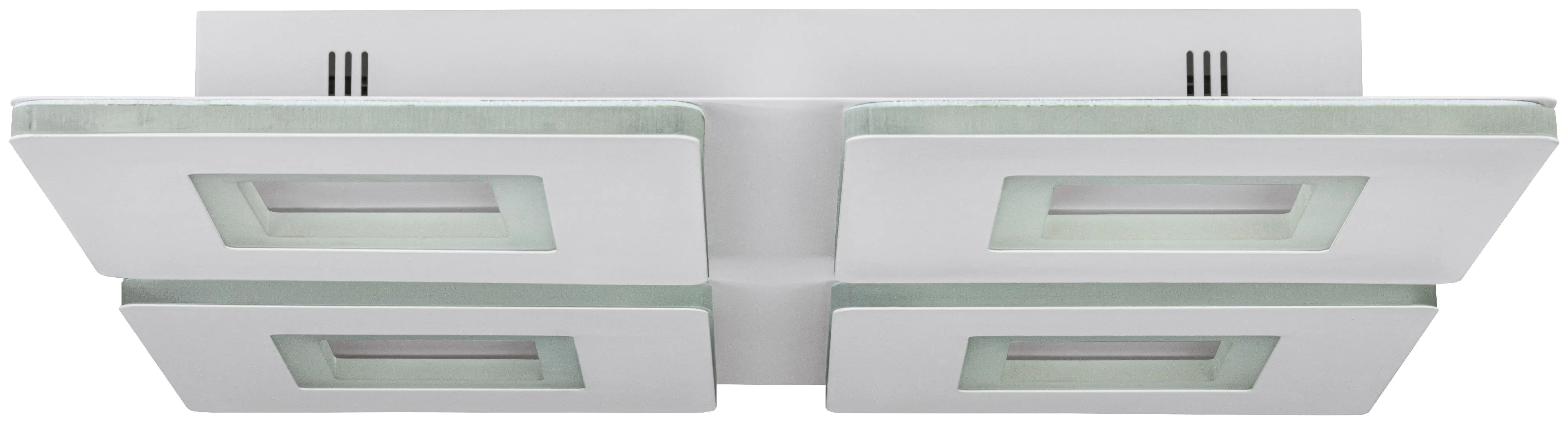 Eglo Connect LED Deckenleuchte Padrogiano-Z weiß 45 x 45 cm mit vier Quadraten