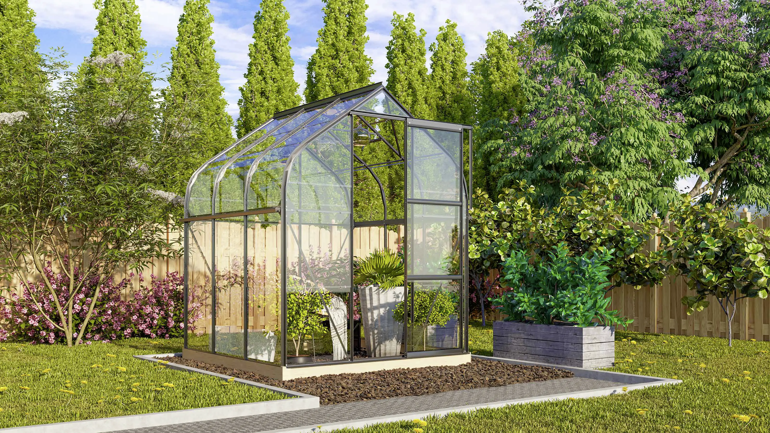 Vitavia Gewächshaus Orion 3800 202 x 195 cm 3 mm Sicherheitsglas