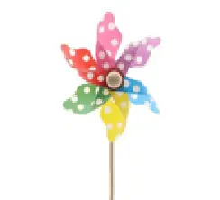 Flamingo Gartenstecker Windrad Kunststoff 8,5 x 58,5 cm bunt