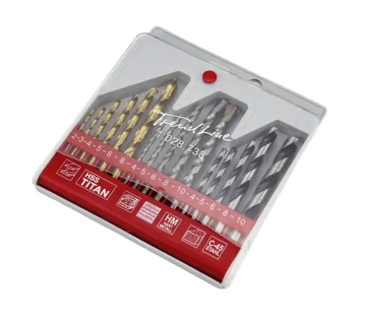 TrendLine Bohrer-Set für Metall, Beton & Holz 16-teilig Rundschaft TrendLine Bohrer-Set für Metall, Beton & Holz 16-teilig Rundschaft