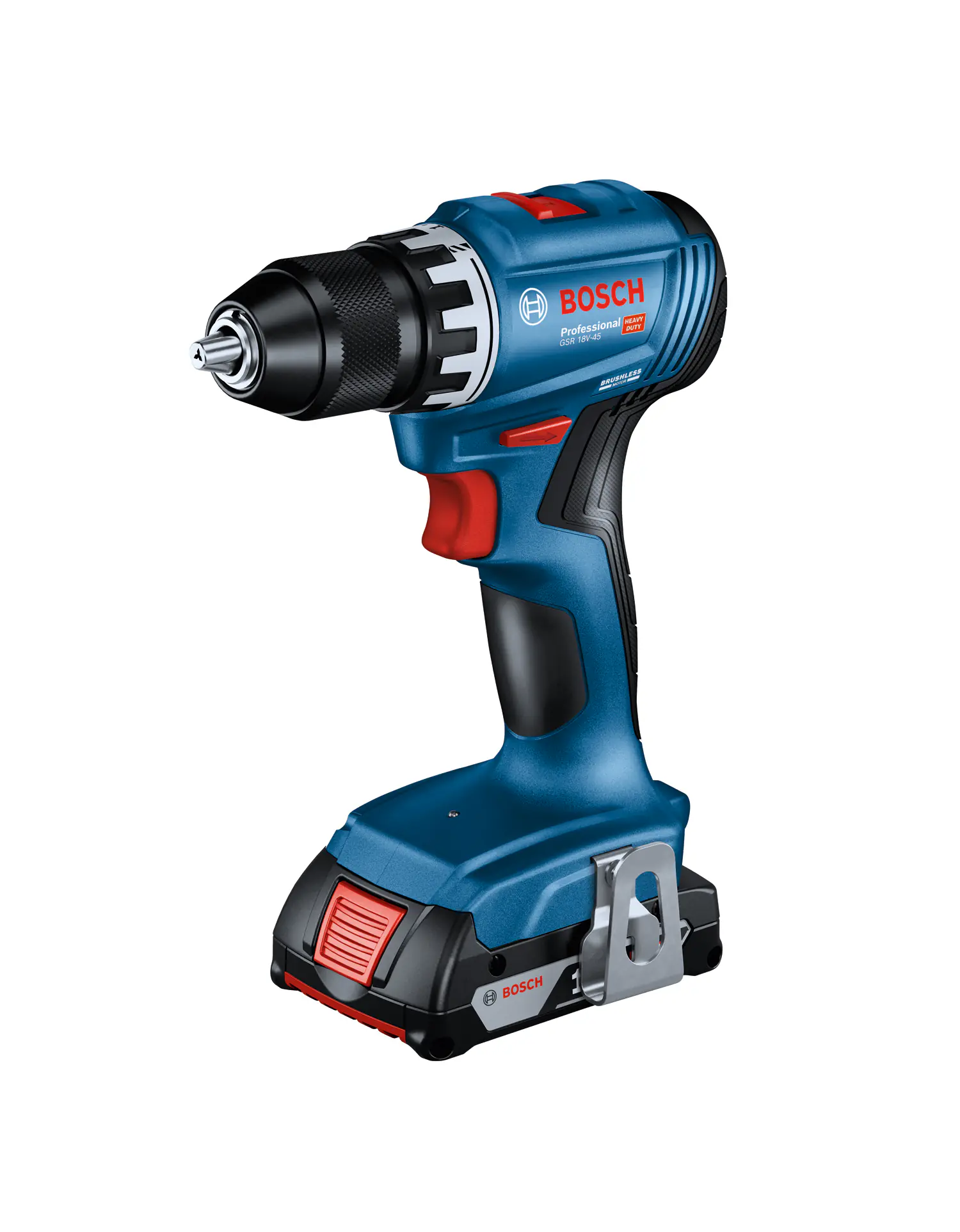 Bosch Professional Akku-Bohrschrauber GSR 18V-45 Set inkl. 82-teiligem Zubehör Bosch Professional Akku-Bohrschrauber GSR 18V-45 Set inkl. 82-teiligem Zubehör