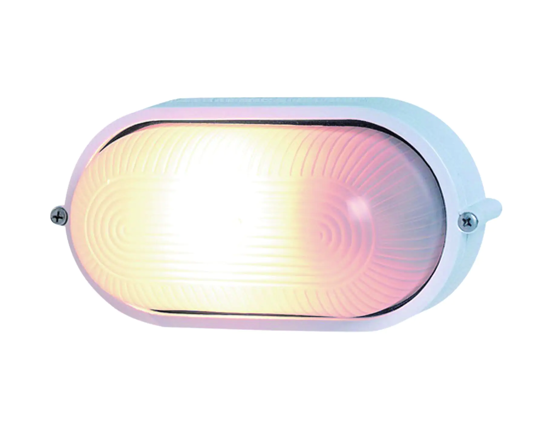 REV Oval-Außenleuchte Alu-Druckguss weiß 60 W