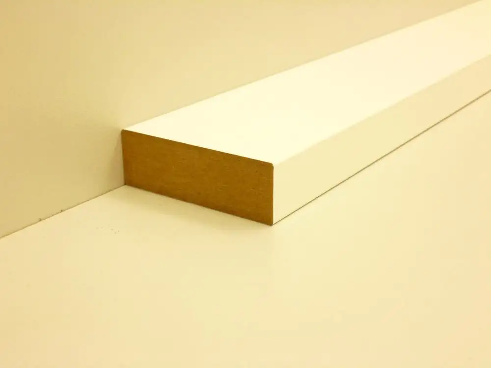 B.S. Bauprogramm Rechteckleiste 200 cm 20 x 60 mm weiß