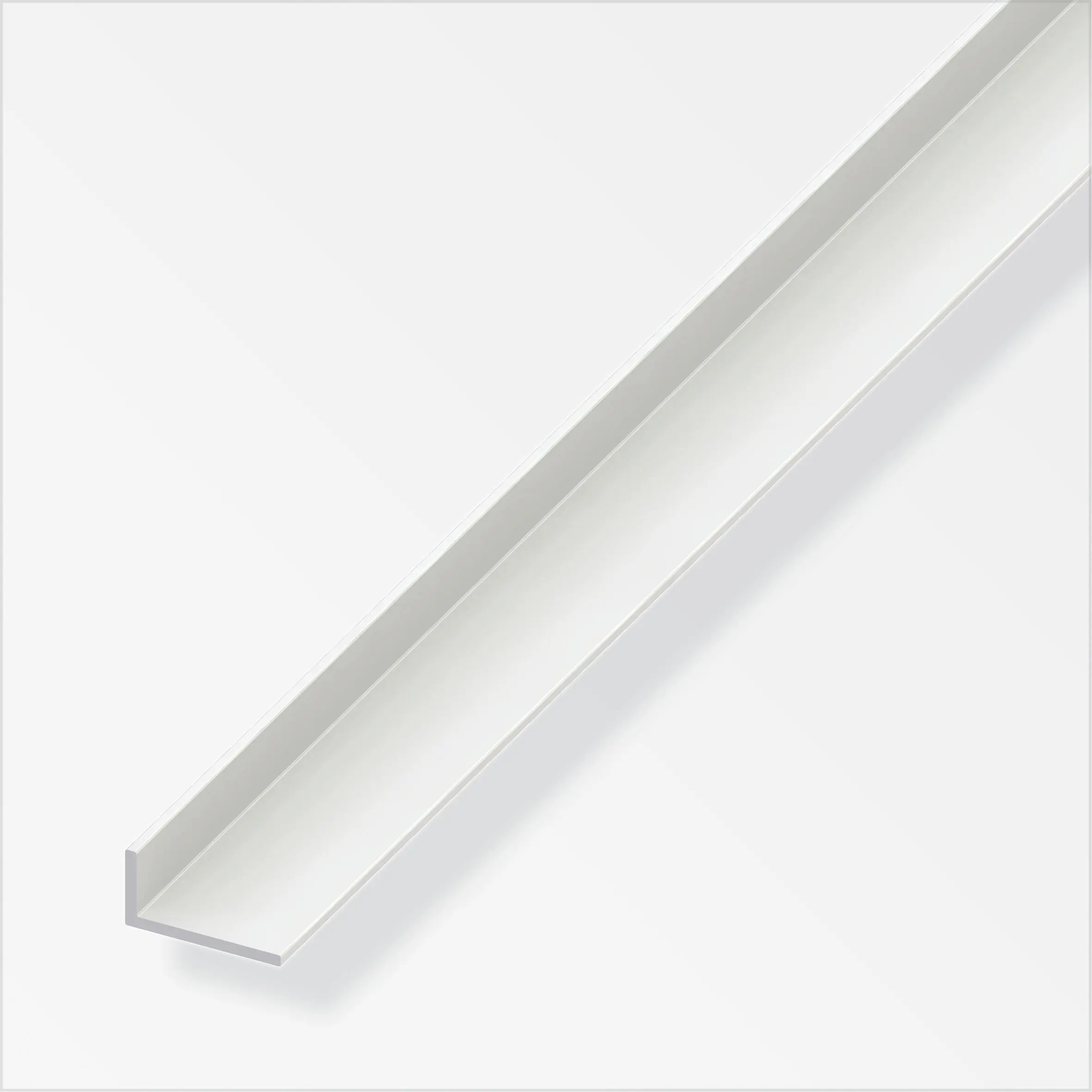 alfer Winkel 2 m, 40 x 10 mm PVC (Kunststoff) glatt weiss
