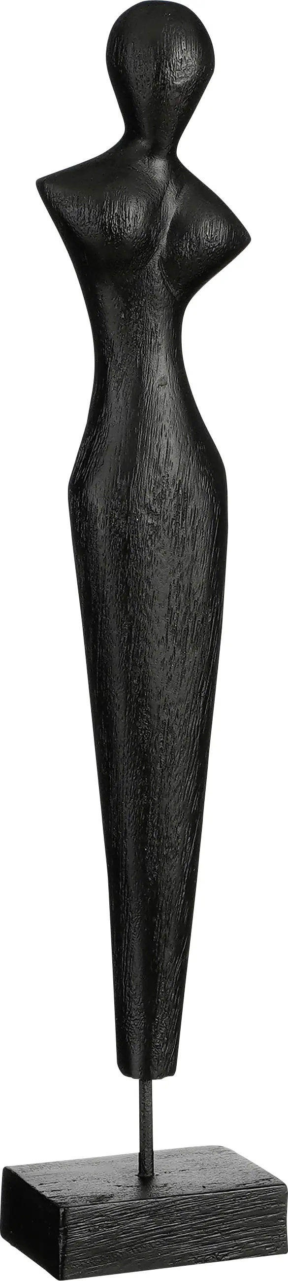 Mica Dekorationobjekt Penang schwarz Mangoholz 53 cm