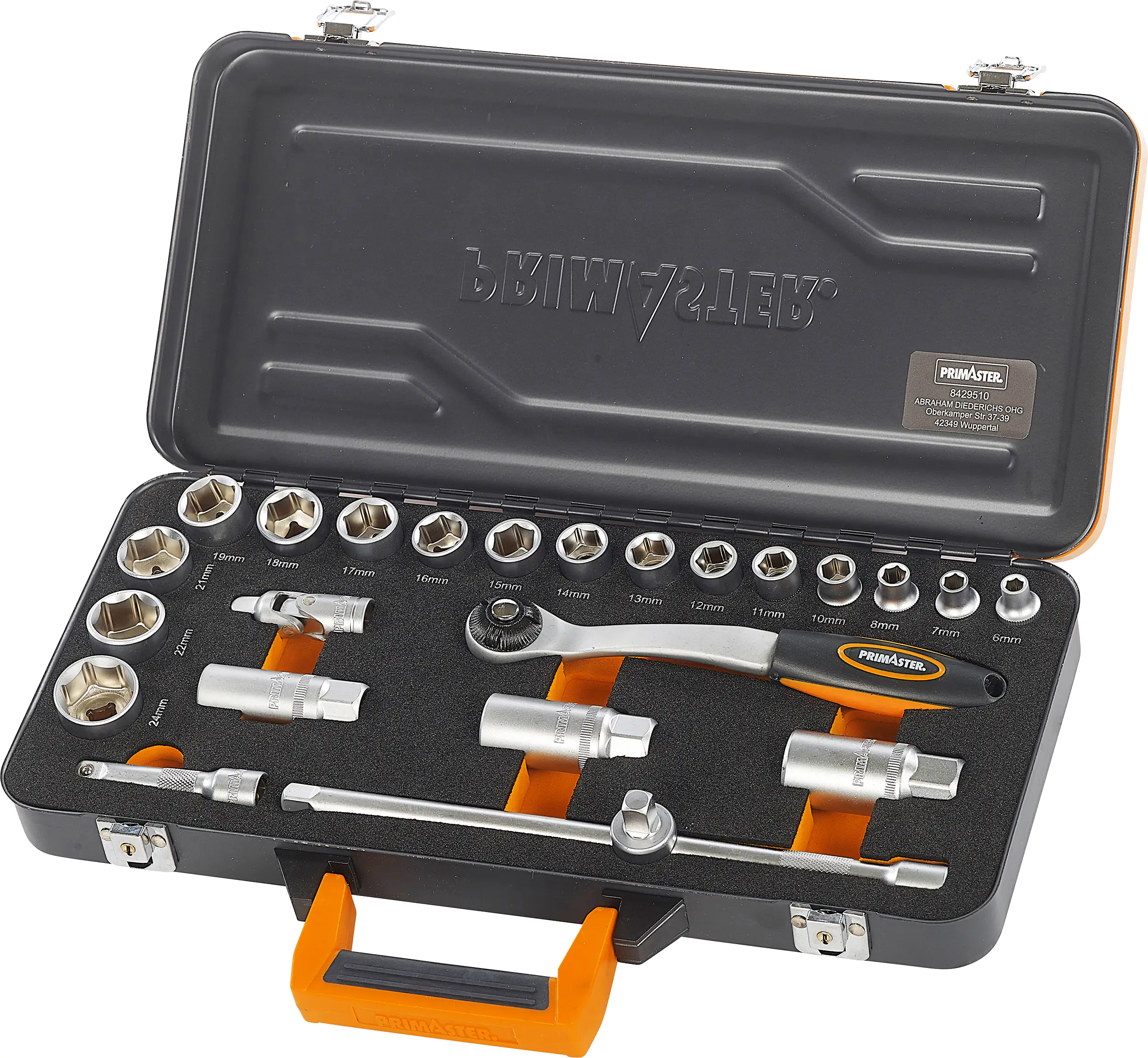 4004646226929_01 Primaster Mechaniker-Steckschlüssel-Set ST24 24-teilig 3/8"