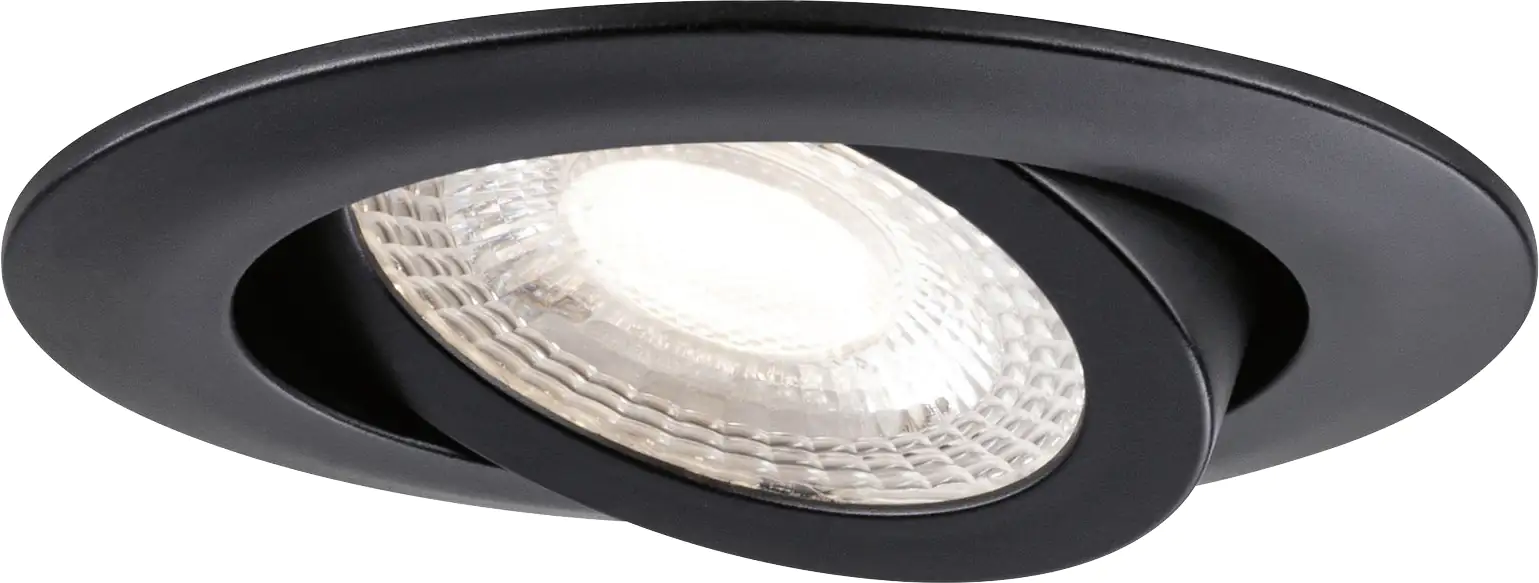 Paulmann LED Einbauleuchte schwarz schwenkbar