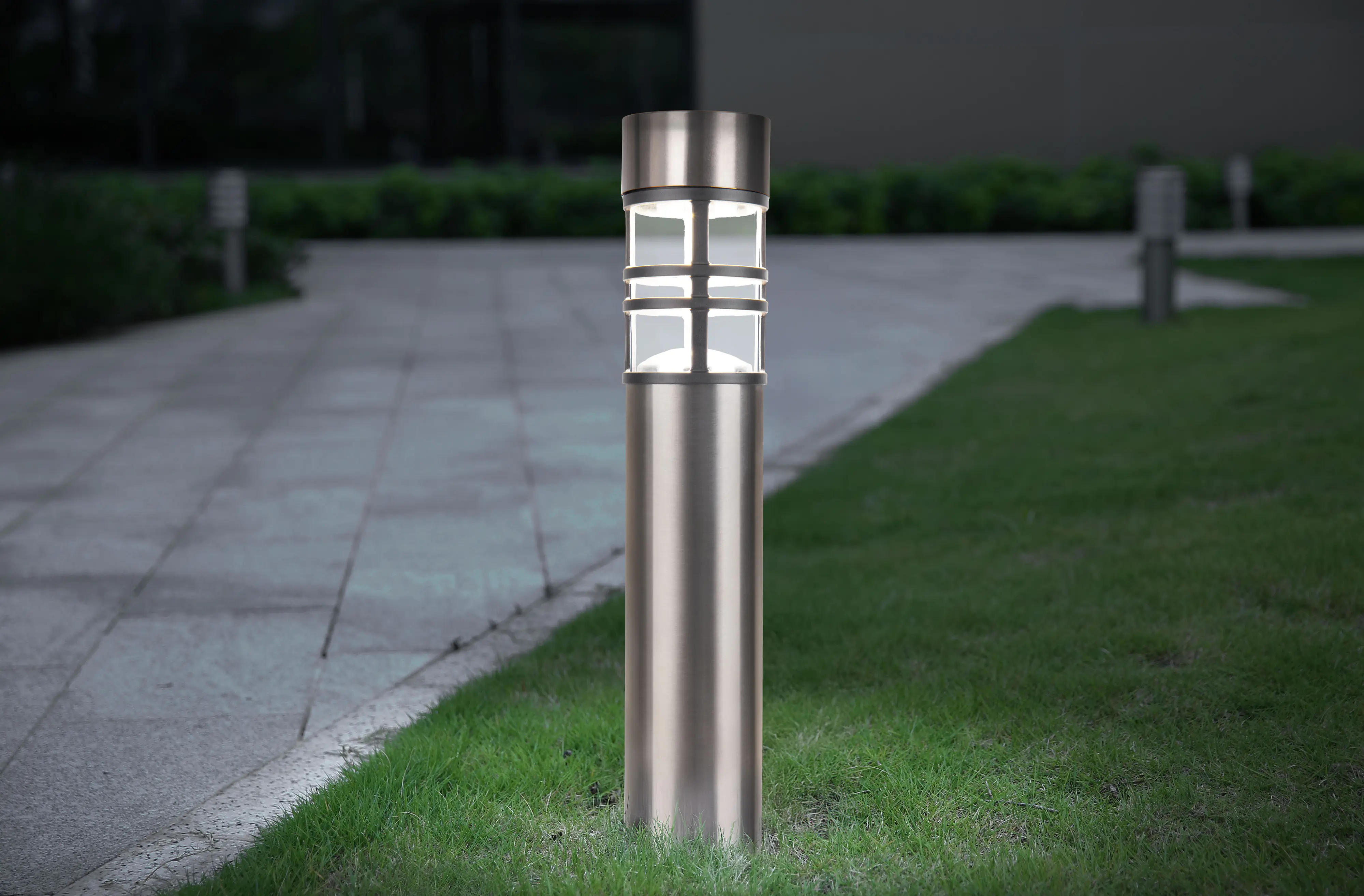 Light & More LED Solarleuchte Erdspieß mit Dämmerungssensor stahl