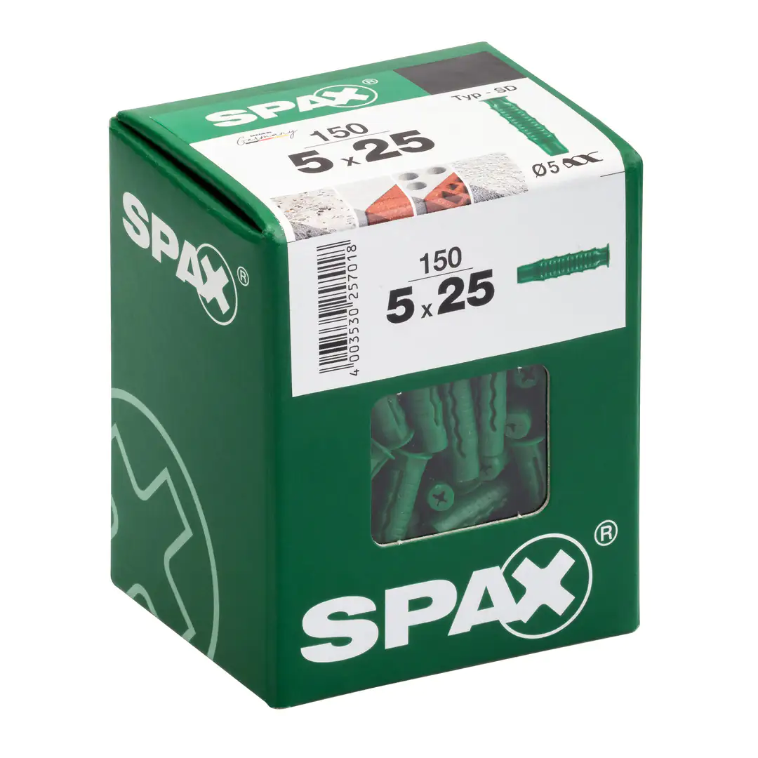 Spax Spreizdübel 5.0 x 25 mm - 150 Stück Spax Spreizdübel 5.0 x 25 mm - 150 Stück