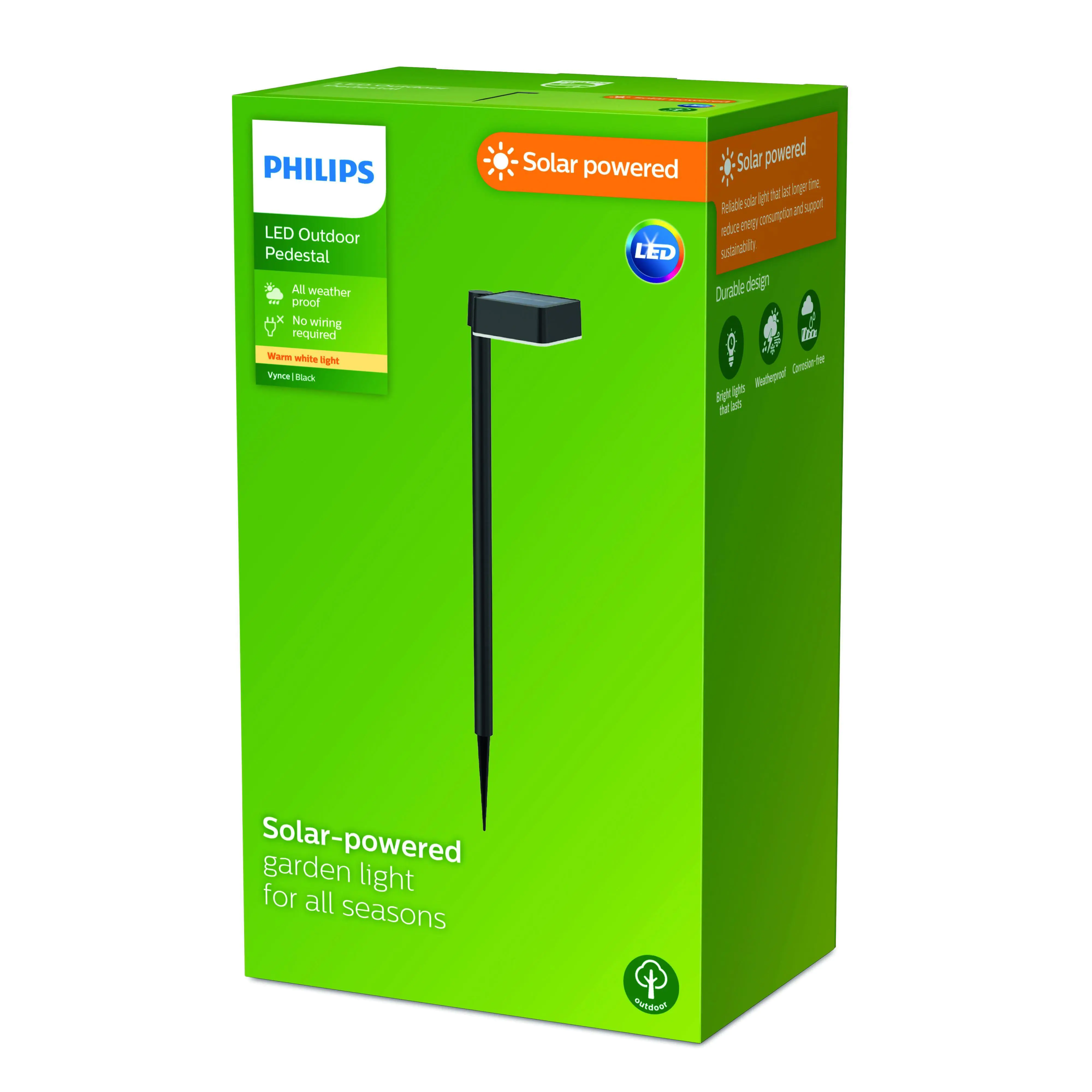 Solar Gehwegleuchte Vynce 20,6 x 11,7 x 8,2 cm schwarz