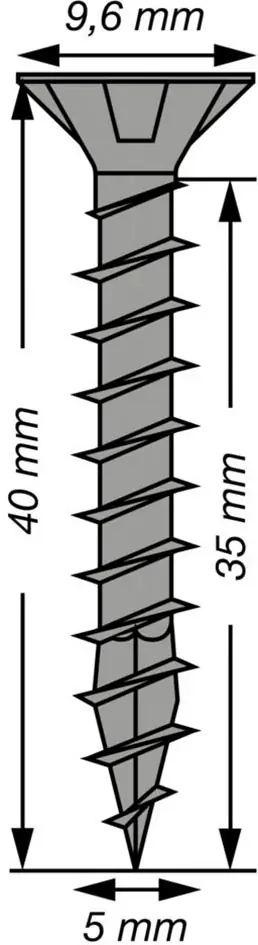 Spax Universalschrauben 5 x 40 mm T20 Vollgewinde - 25 Stk.  Spax Universalschrauben 5 x 40 mm T20 Vollgewinde - 25 Stk.