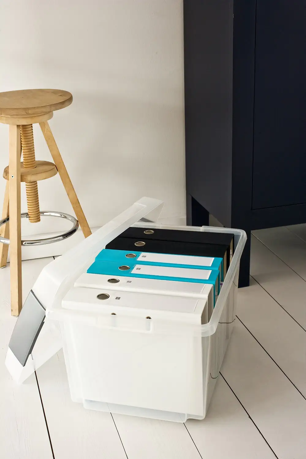 Sunware Drehstapel-Box Nesta 51 L transparent 59,5 x 39,5 x 28 cm