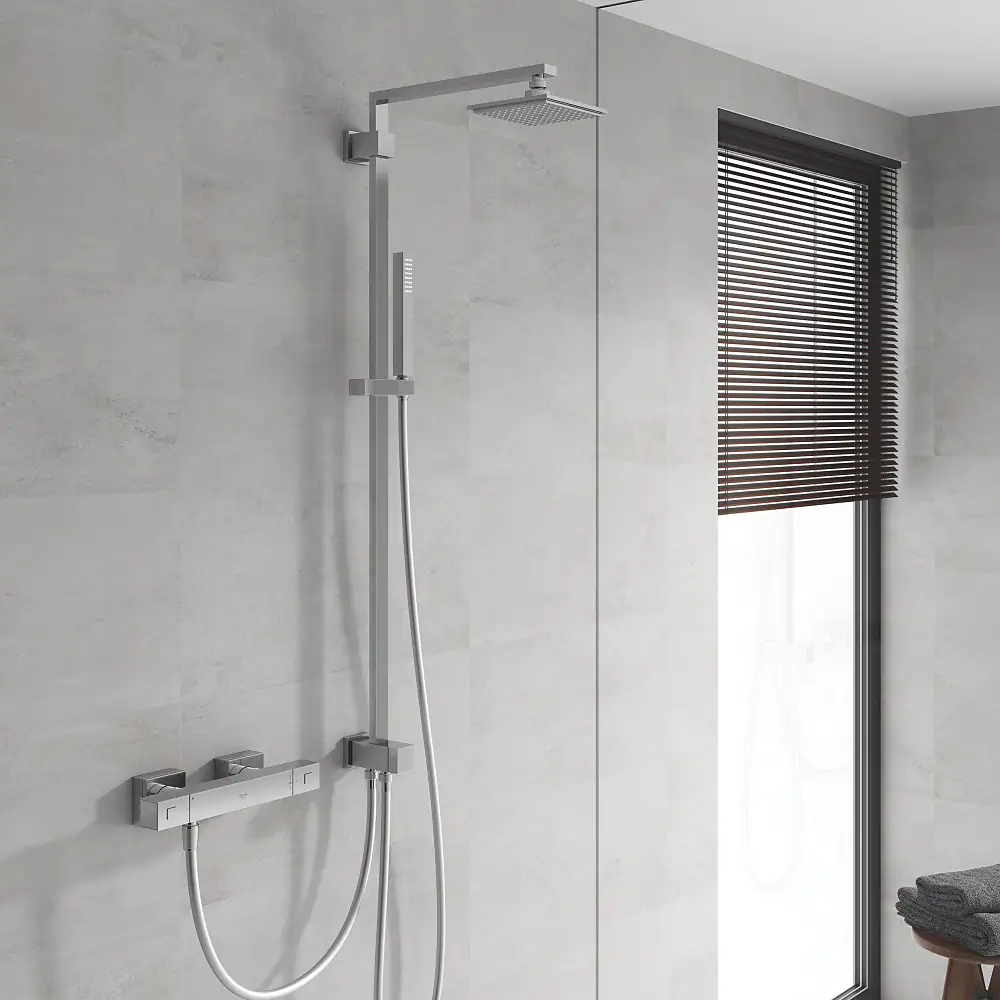 Grohe Kopfbrausesystem Euphoria Cube 152 verchromt, mit Umstellung Grohe Kopfbrausesystem Euphoria Cube 152 verchromt, mit Umstellung