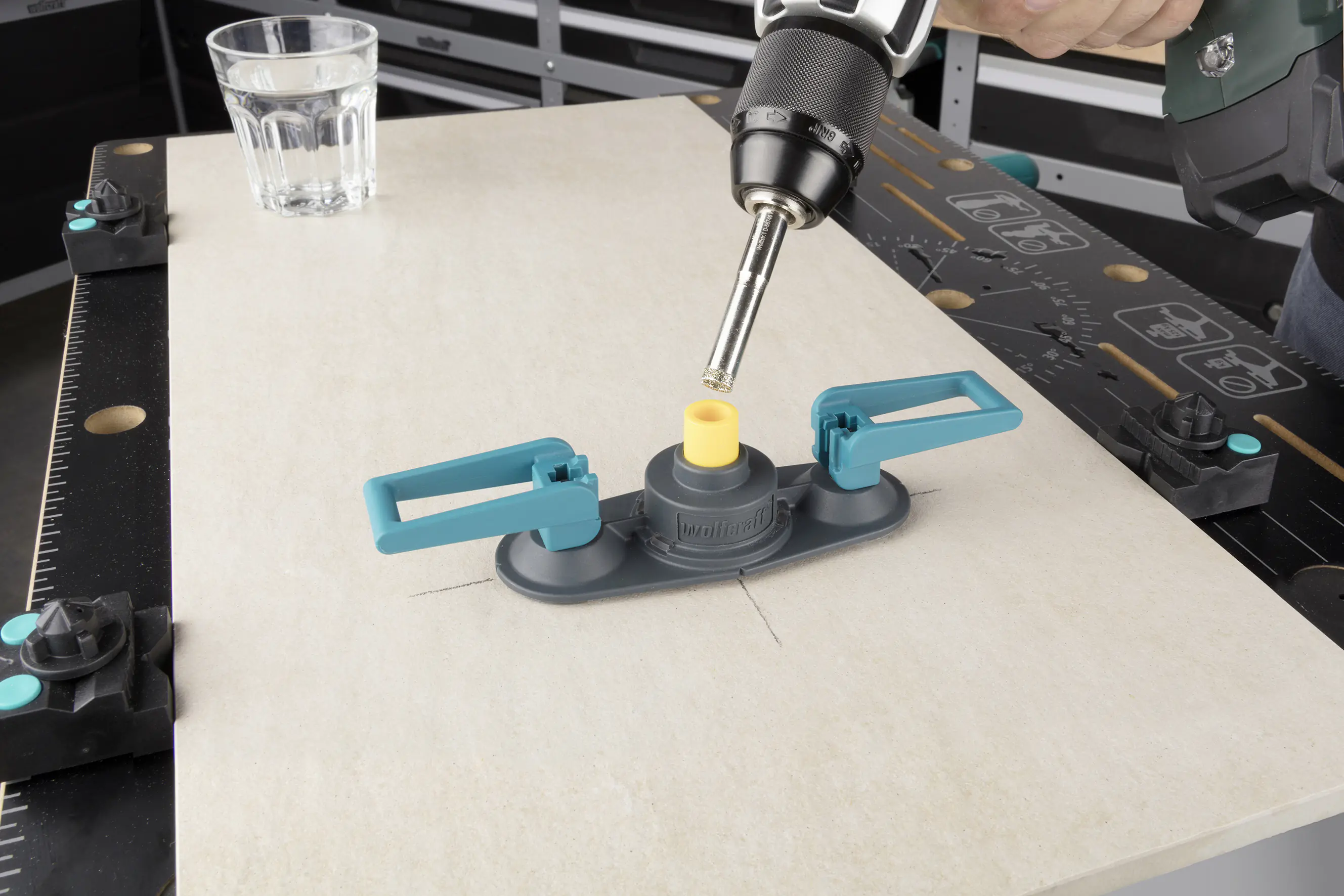 Wolfcraft Führung für Bohrkronen diamantbestreut Ceramic Ø 5 - 10 mm Wolfcraft Führung für Bohrkronen diamantbestreut Ceramic Ø 5 - 10 mm
